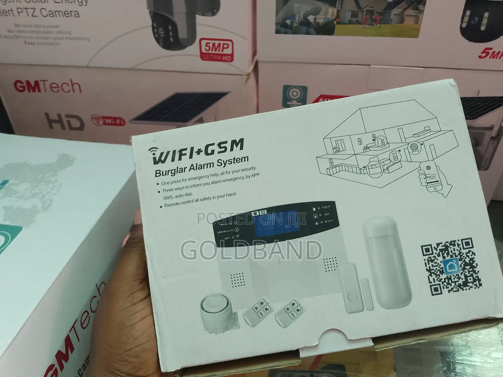 Wireless GSM Wifi Alarm System – LCD Display App Control