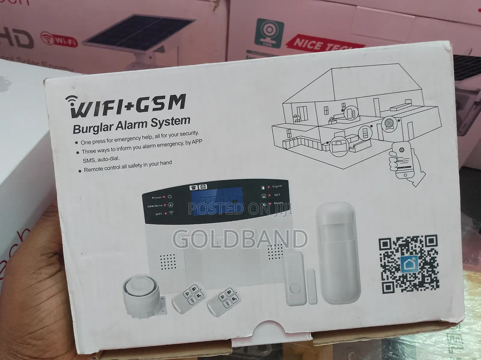 Smart GSM + Wifi Alarm System – Control via Mobile App
