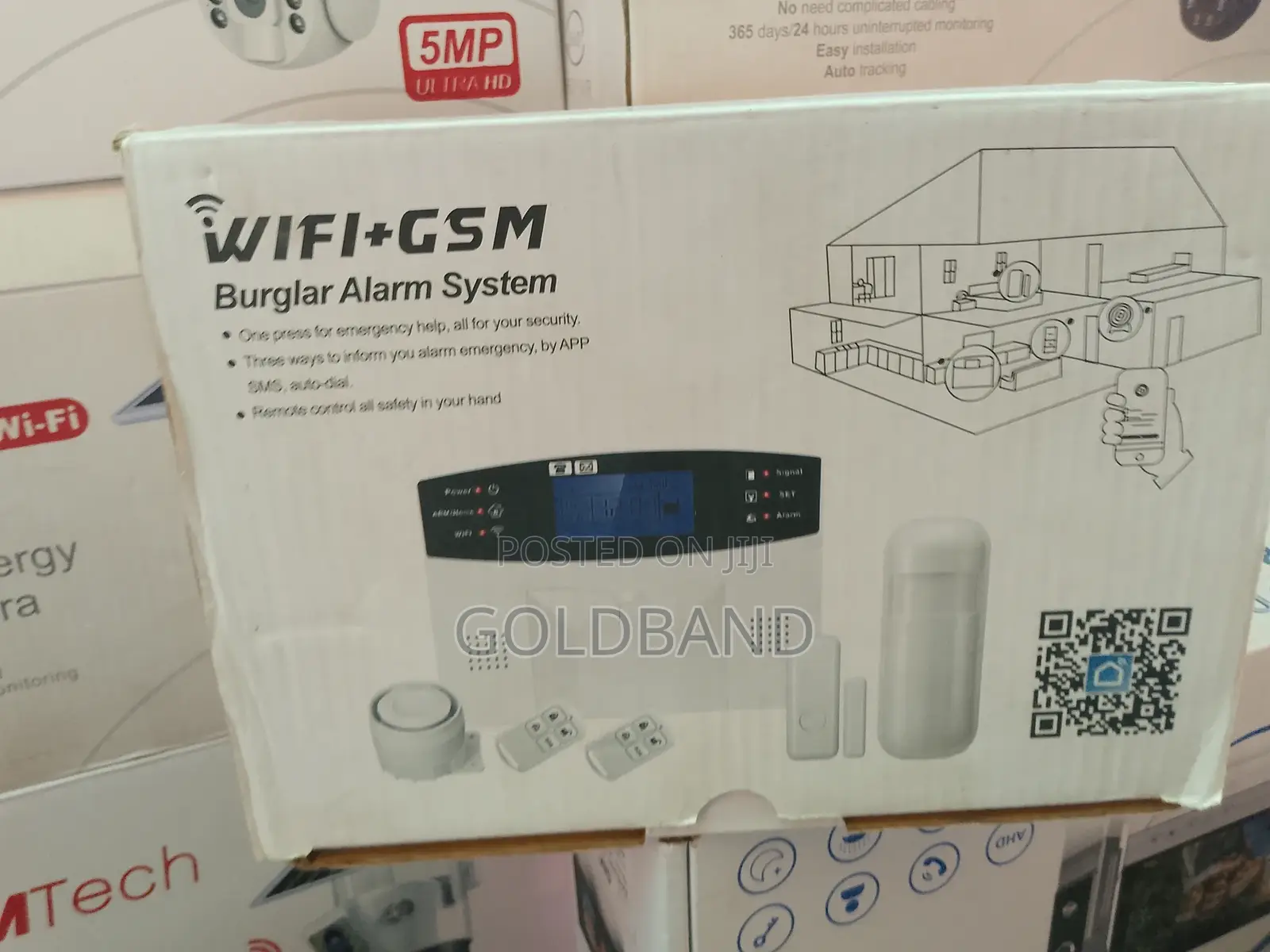 Dual Connection Security Alarm– Wifi + GSM With Smartphone