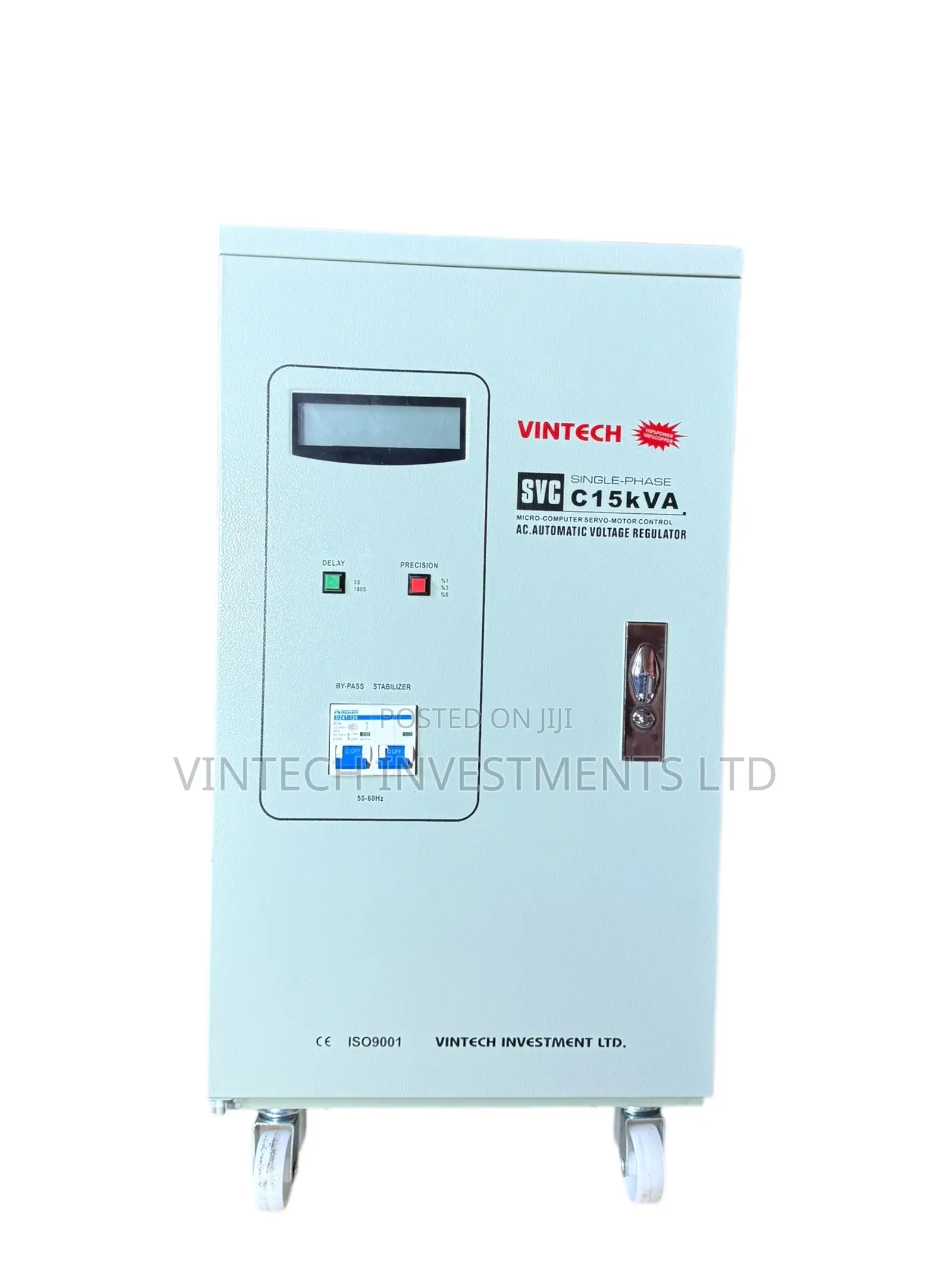 Vintech 15kva Industrial Servo Based Stabilizer 100% Copper