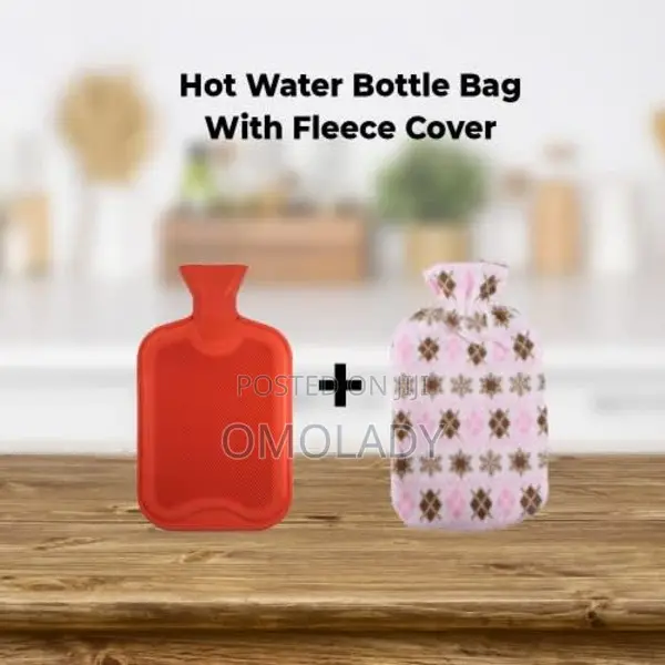 Pain Reliever Hot Water Bottle Bag With Fleece Cover - 2l
