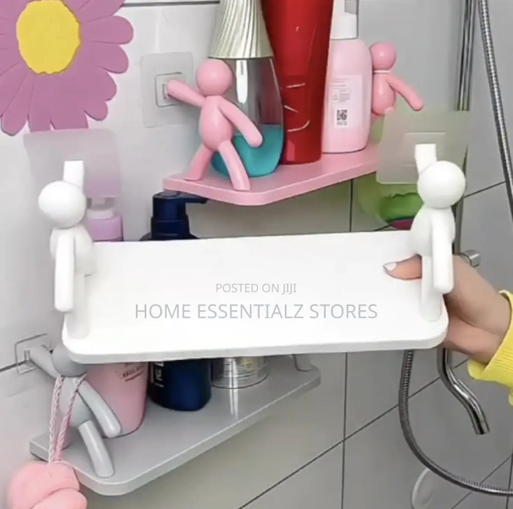 (2 Pieces) Humanoid Bathroom Organizer - Bathroom Shelf Soap Holder