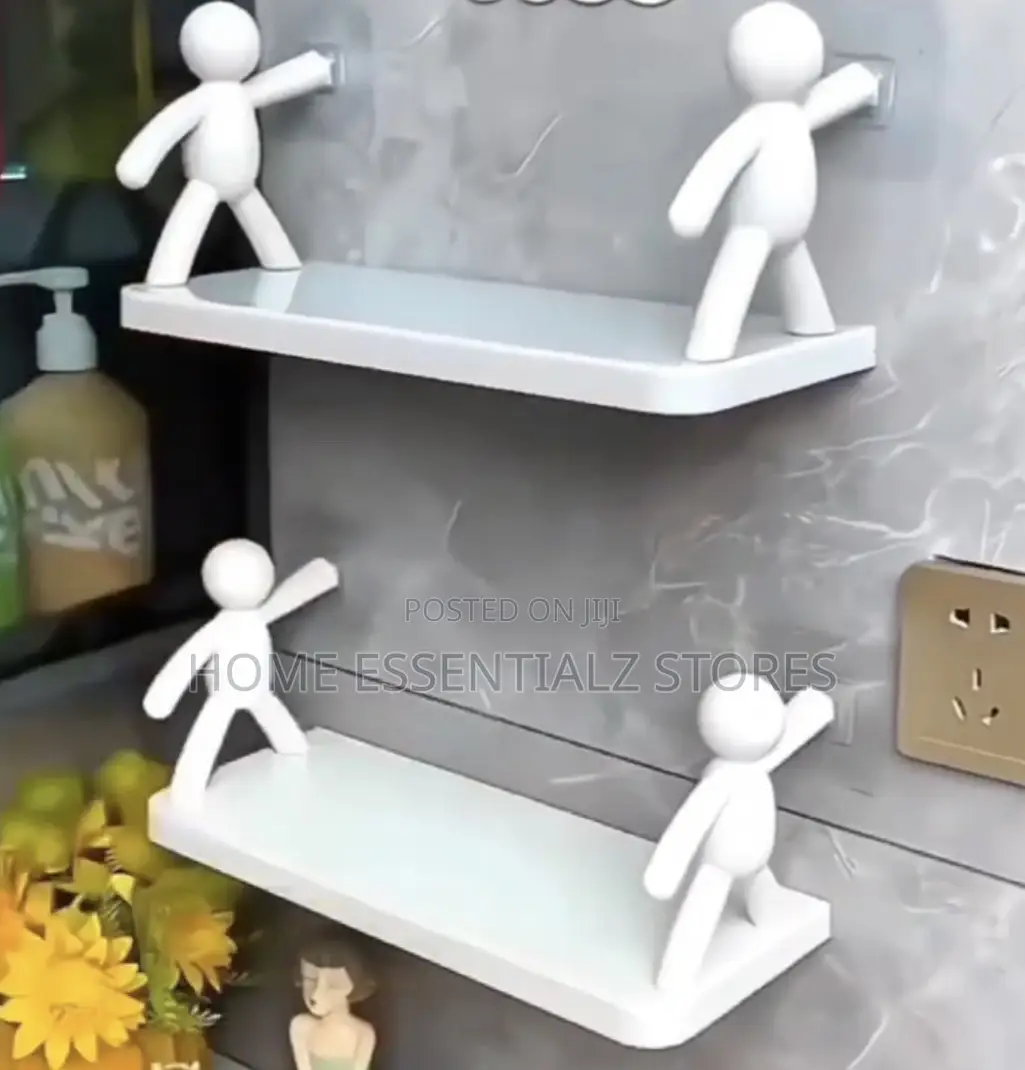 (2 Pieces) Humanoid Bathroom Organizer - Bathroom Shelf Soap Holder