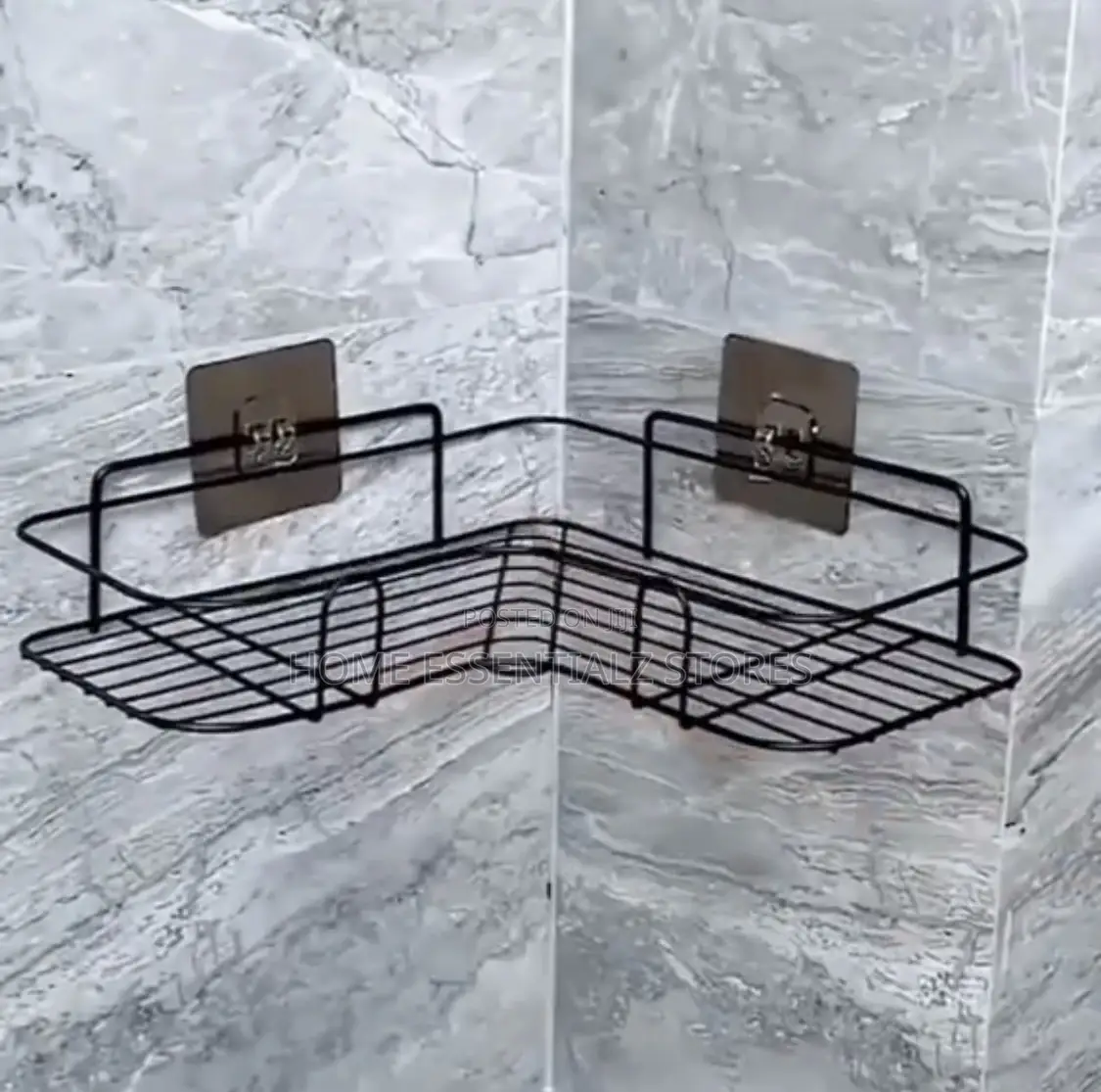 2 Pieces Set of Bathroom Corner Shelves Organizers