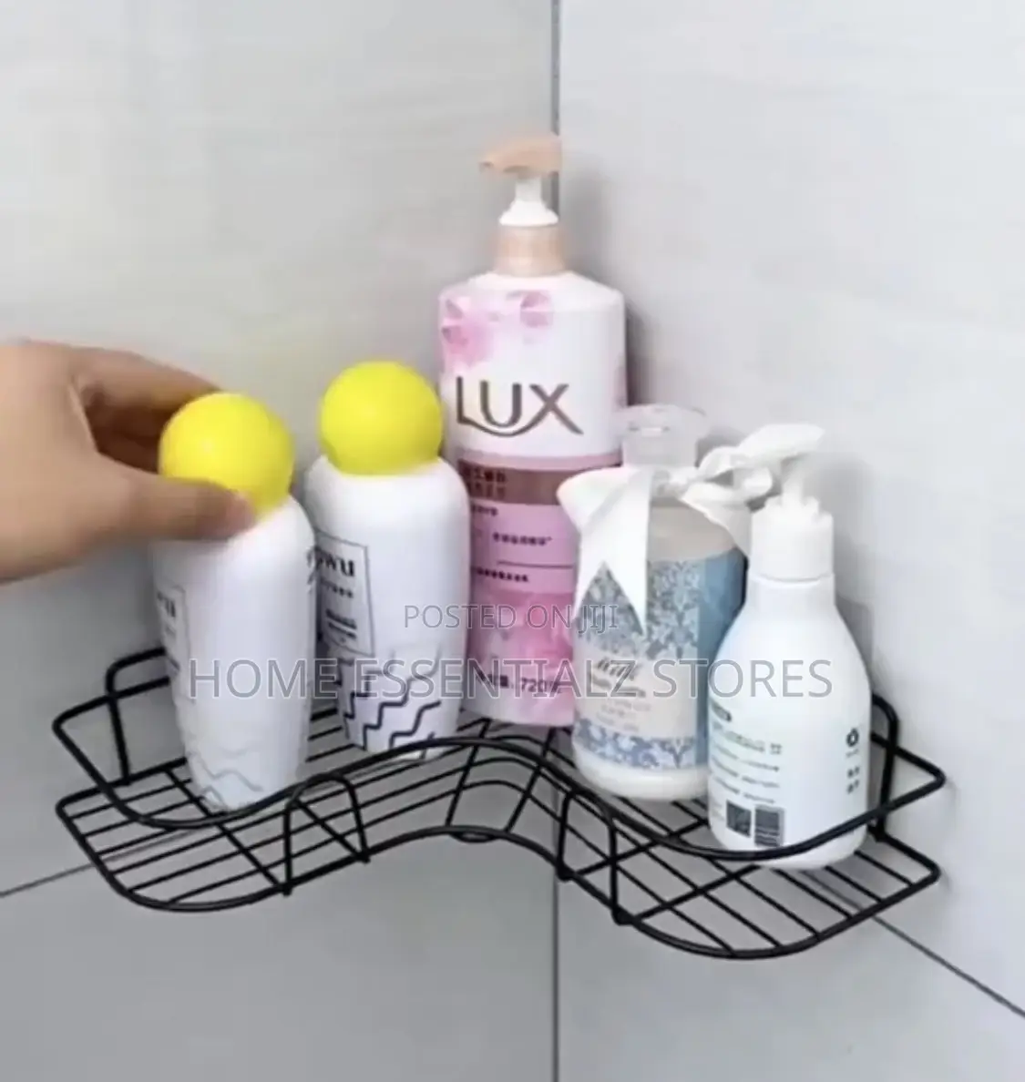2 Pieces Set of Bathroom Corner Shelves Organizers