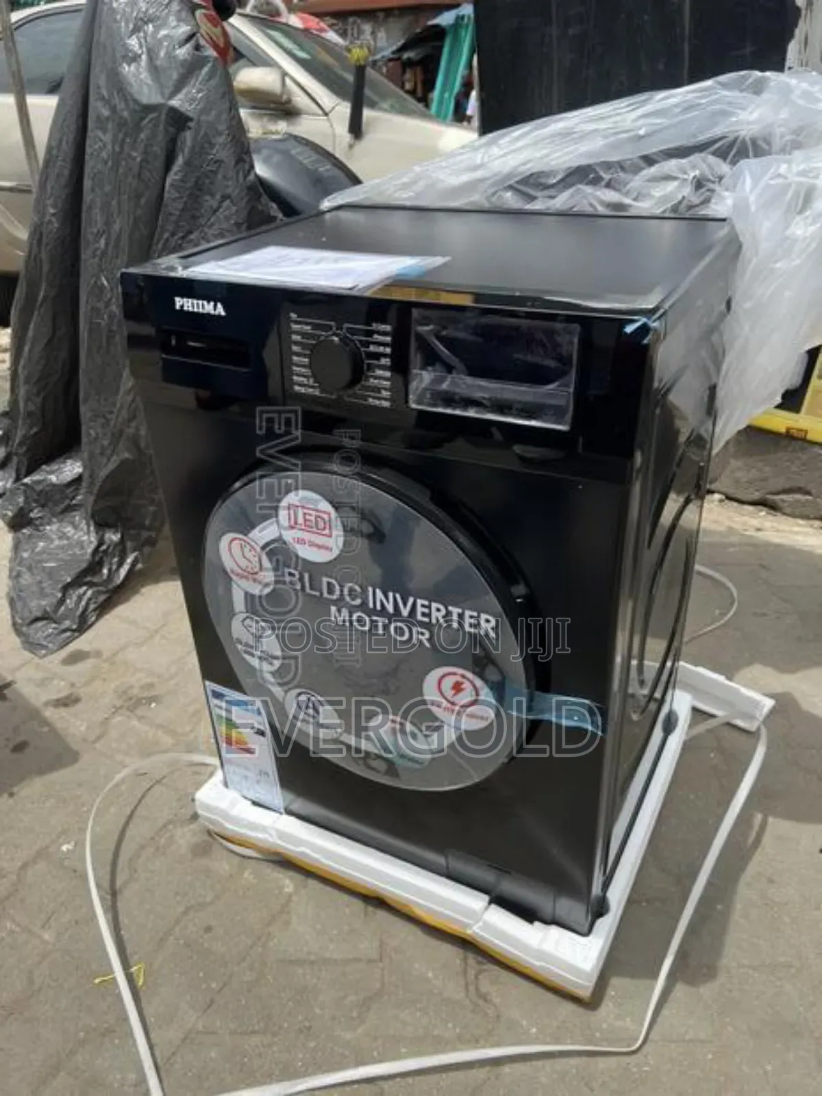 8kg Phiima Washing Machines Black or Silver Available