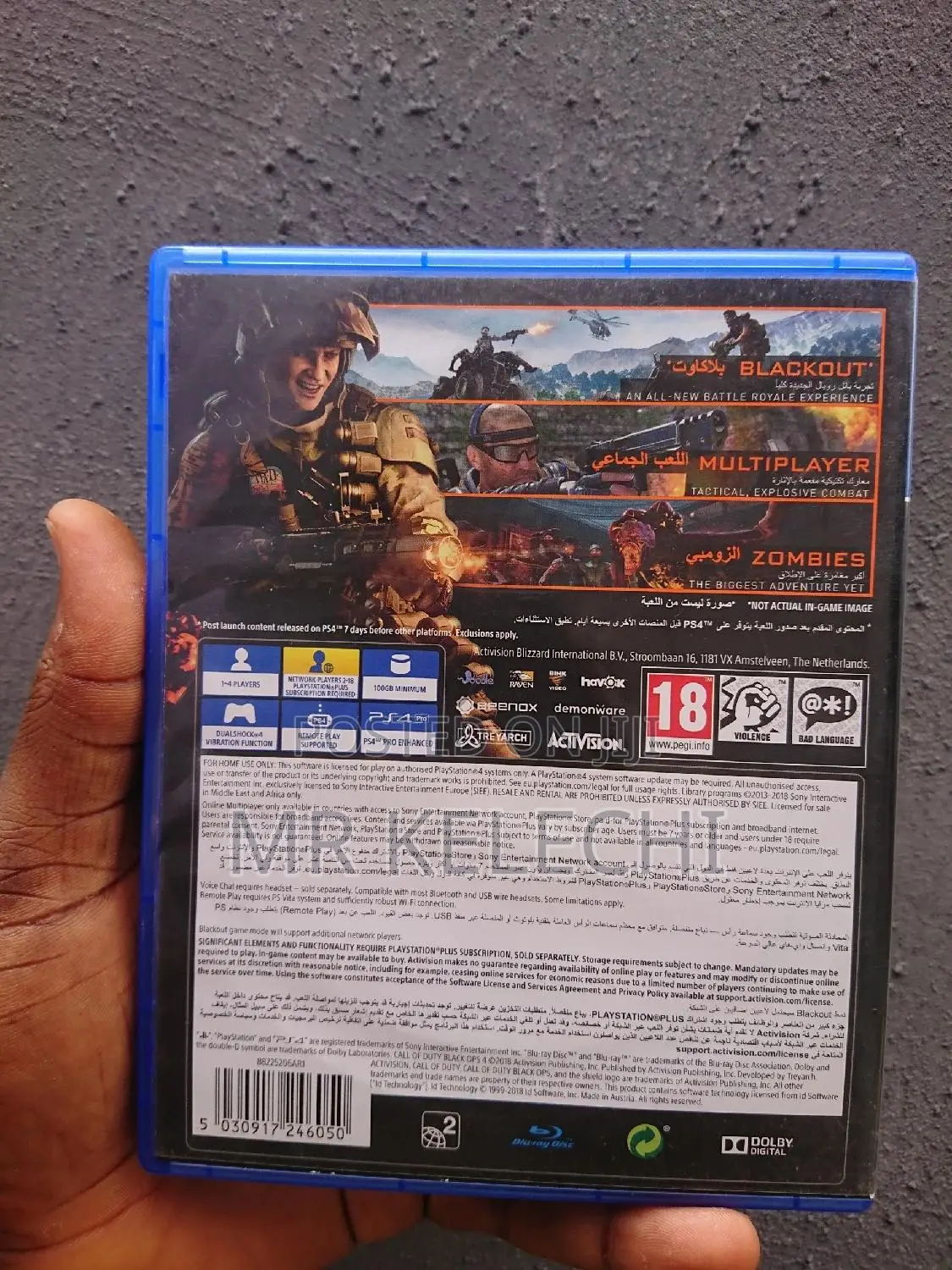 Neatly Used Call of Duty: Black Ops 4 for Ps4/Ps5 (Internet Required)