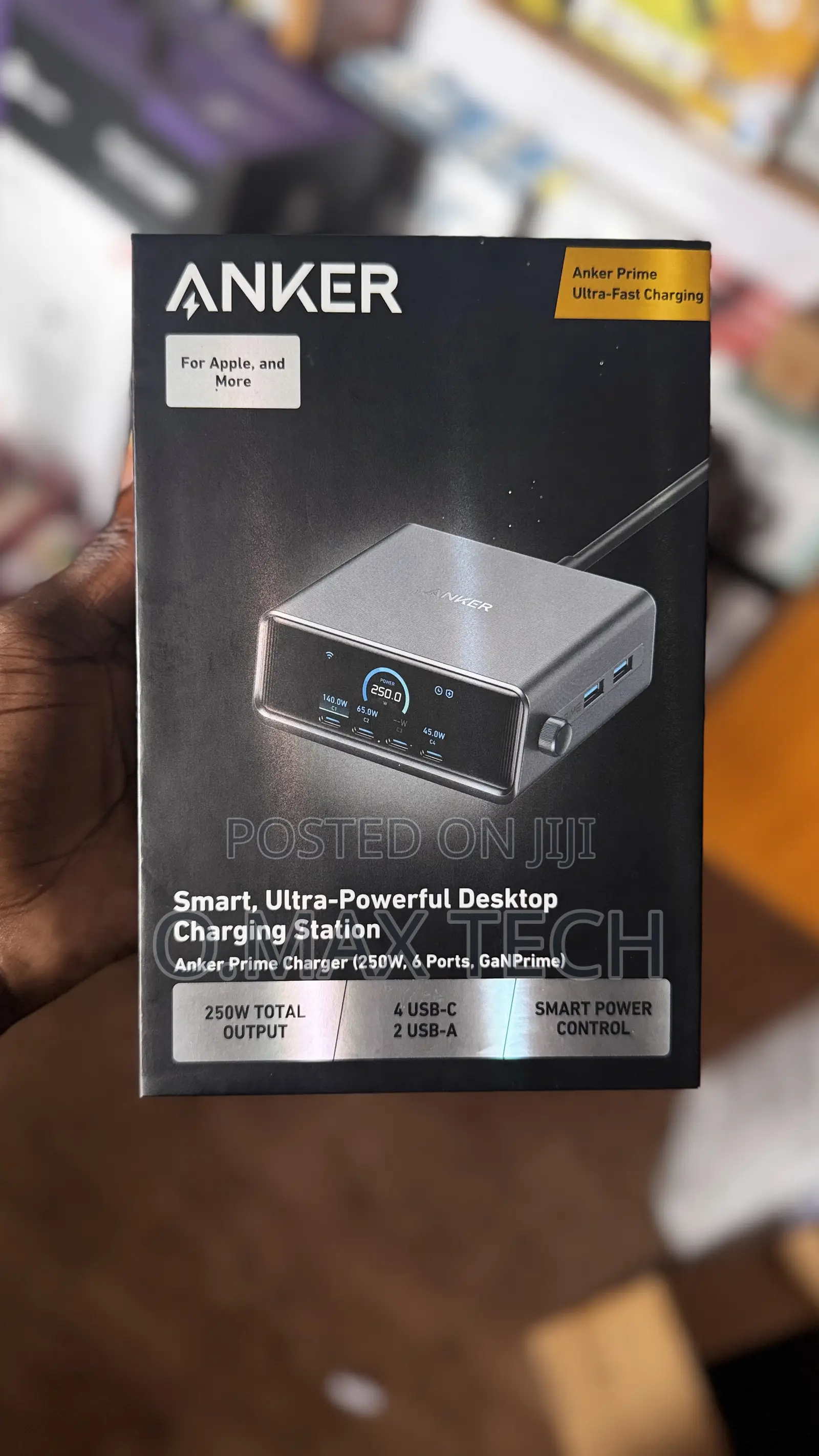 Anker Prime Charger, 250w Gan Prime Usb Charging Station