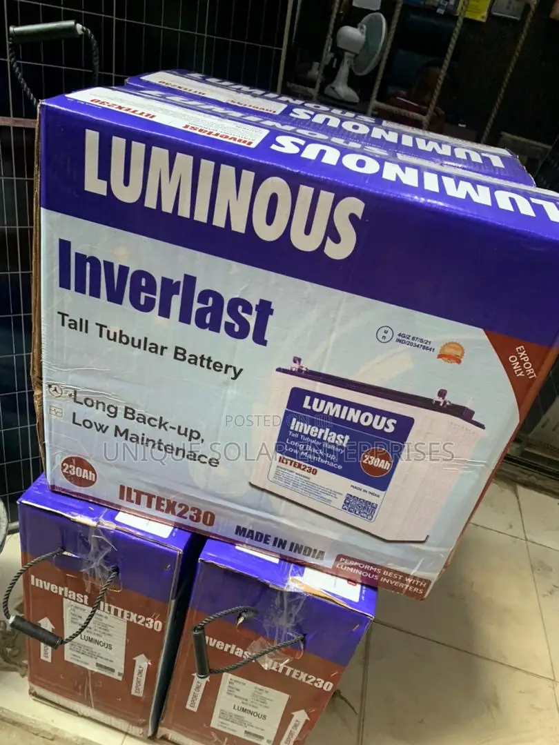 Luminous 230ah Tubular Battery