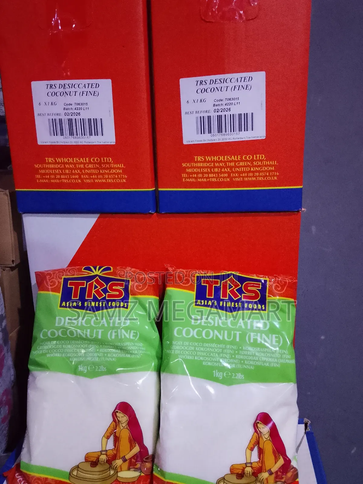 Trs Fine Dessicated Coconut Powder 6x1kg
