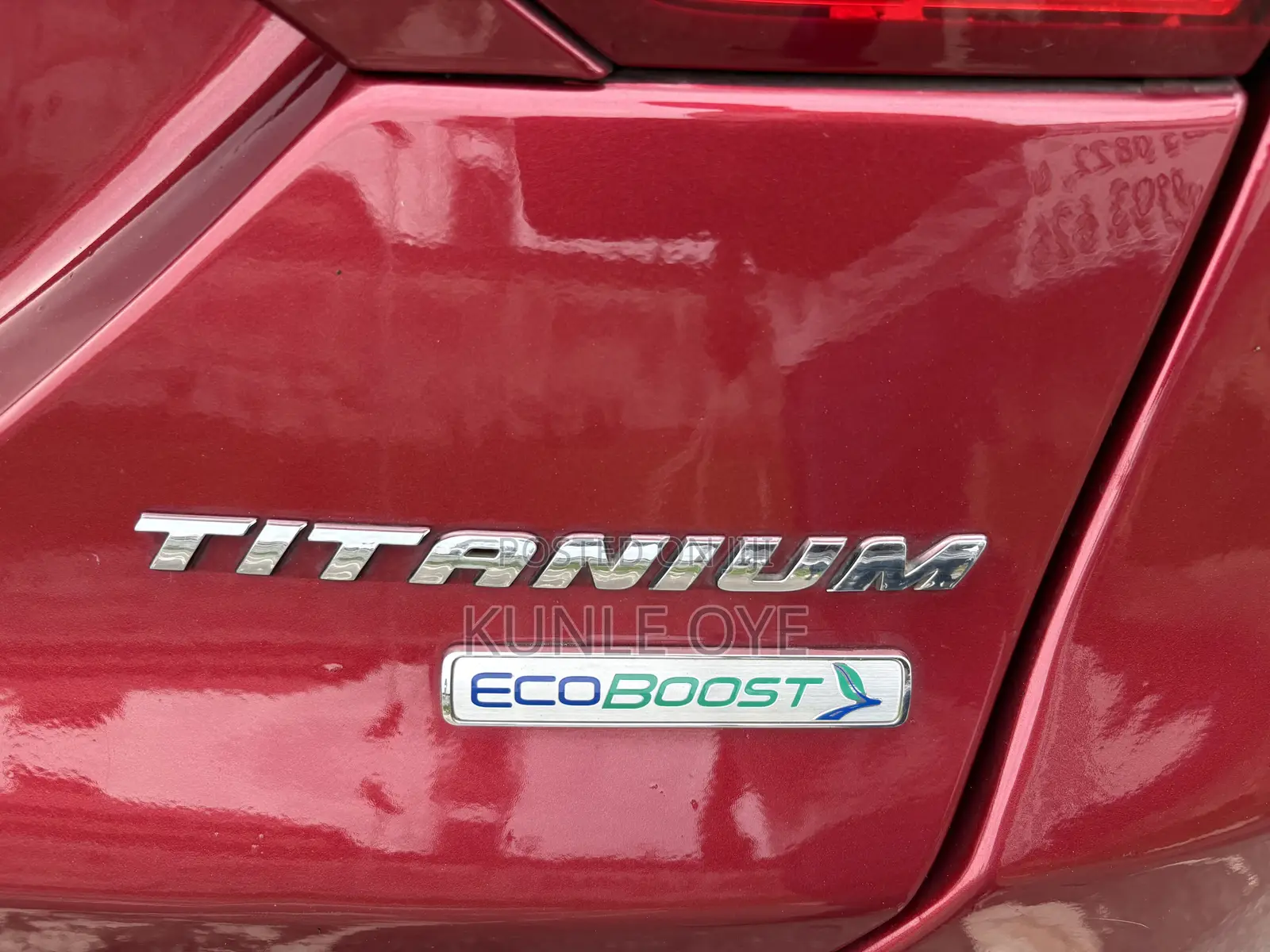 Ford Fusion Titanium 4dr Sedan w/EcoBoost (2.0L 4cyl Turbo 6A) 2015 Red