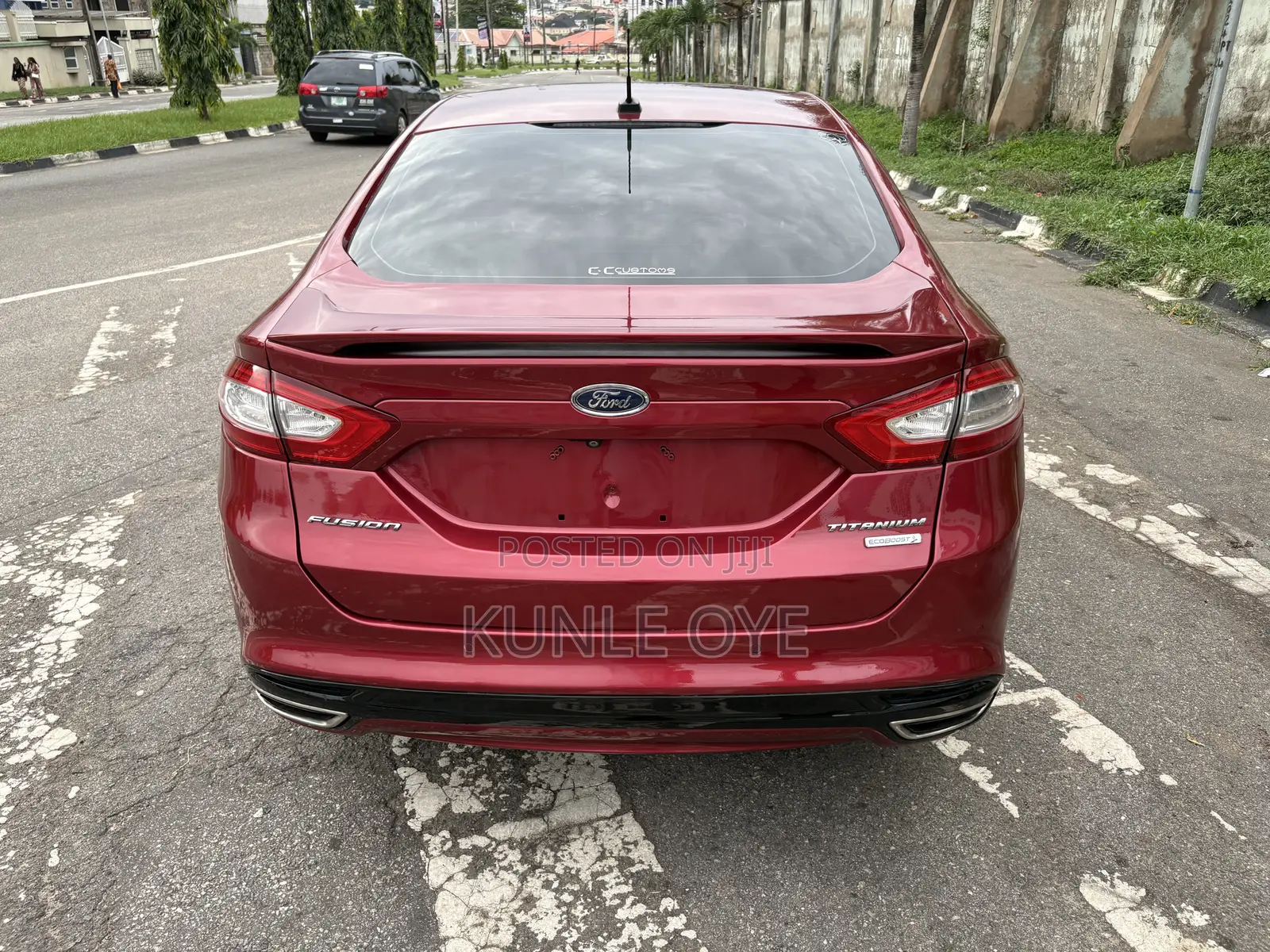 Ford Fusion Titanium 4dr Sedan w/EcoBoost (2.0L 4cyl Turbo 6A) 2015 Red