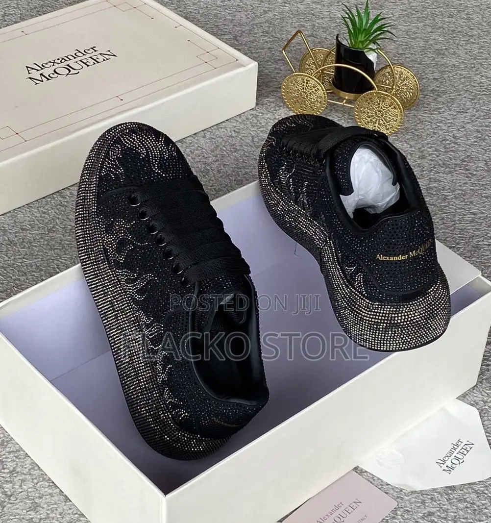 Original Alexander Mcqueen Rhinestones Luxury Sneakers