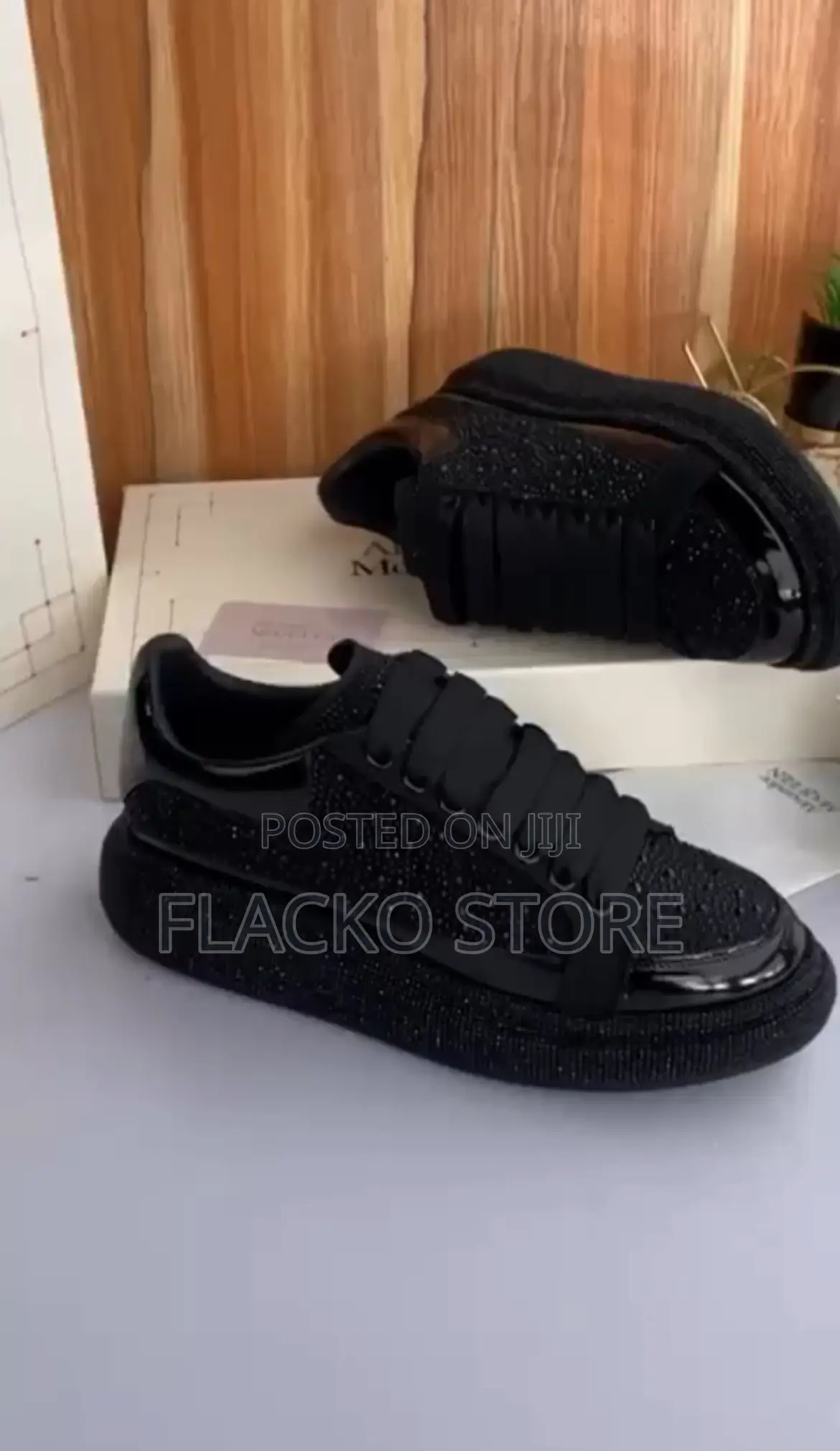 Original Alexander Mcqueen Rhinestones Luxury Sneakers