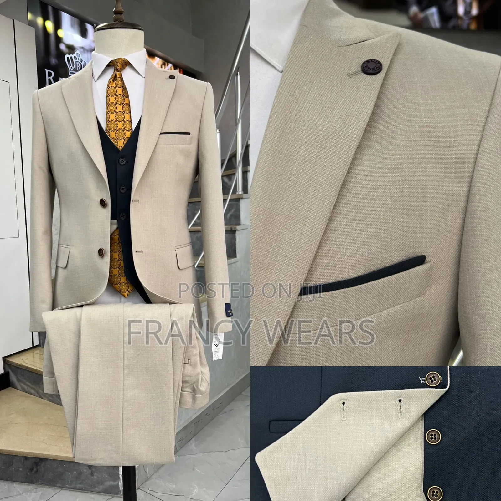 3 Piece Quality Suits Available as Seen in Pictures