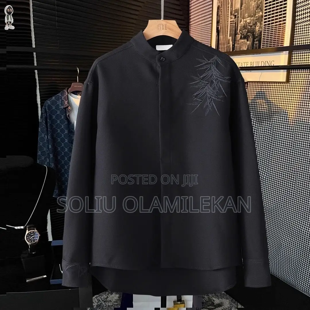 Bishop Neck Long Sleeve Shirt