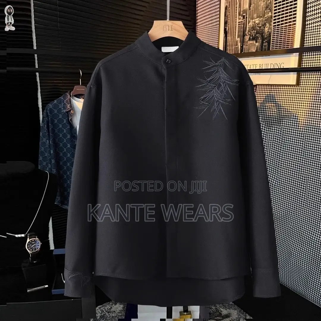 Bishop Neck Long Sleeve Shirt