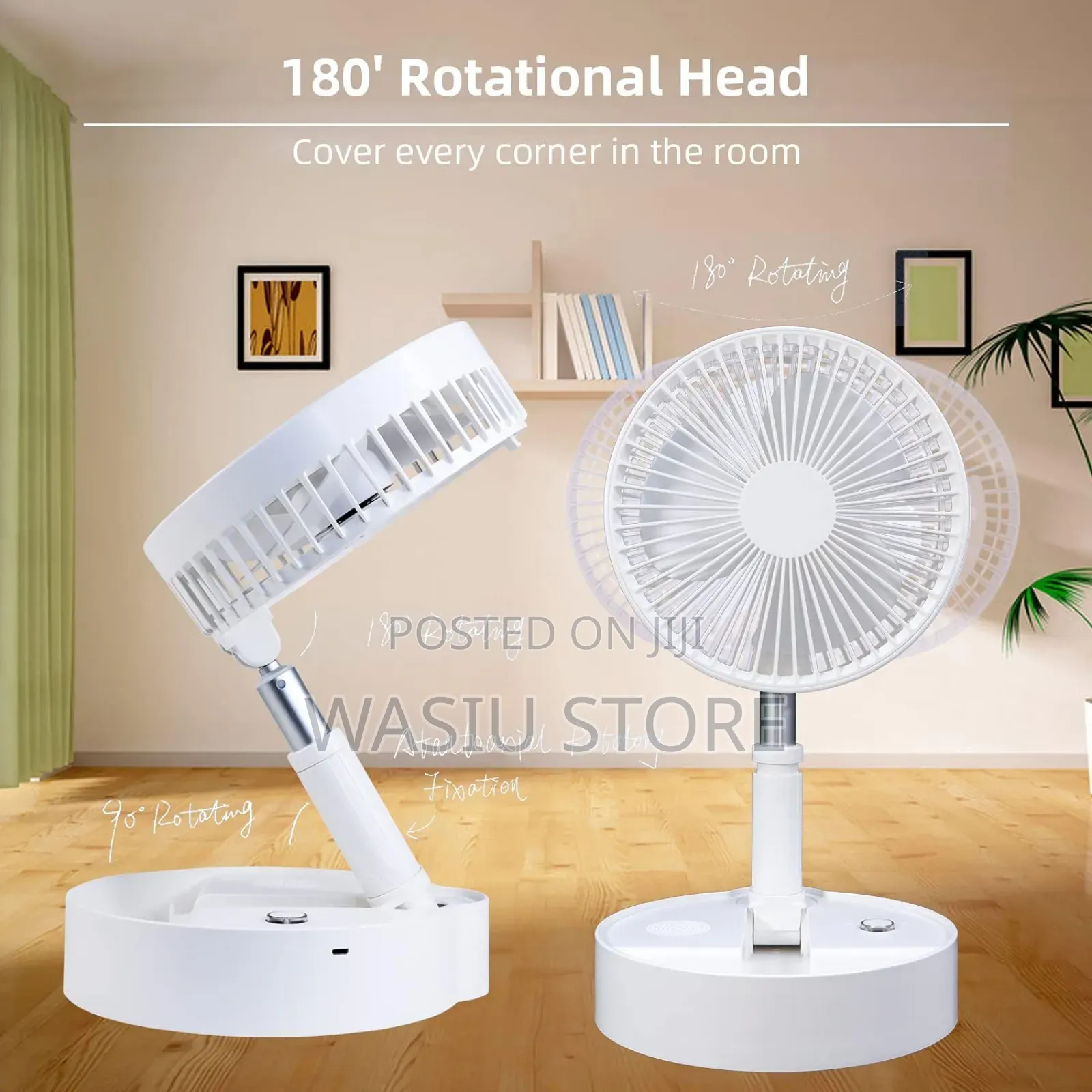 Folding Stand Floor Fan With Remote Control