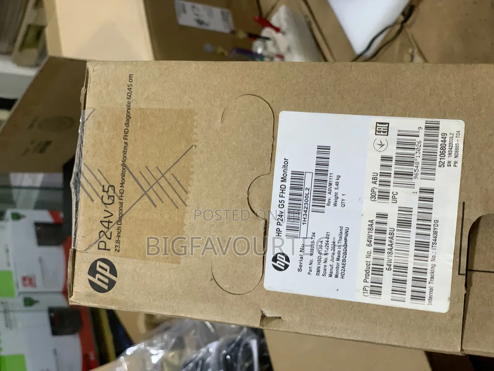 HP P24v G5 23.8" Full Hd Ips Monitor