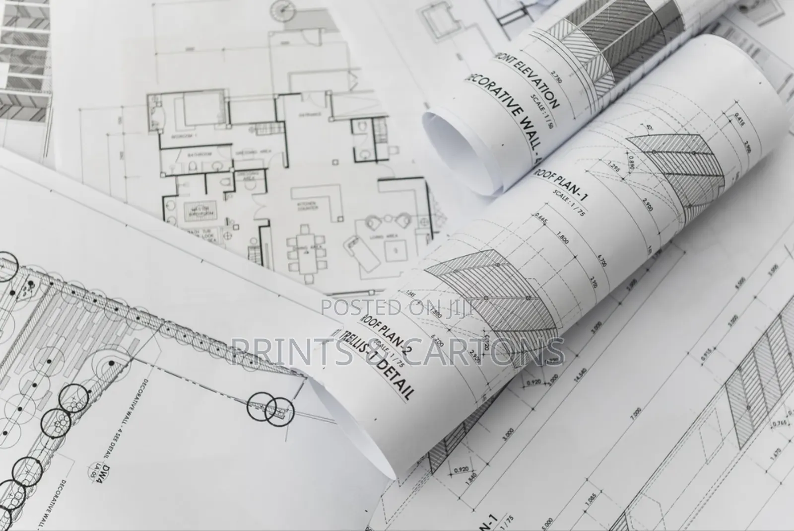 Printed Architectural Drawing. #0