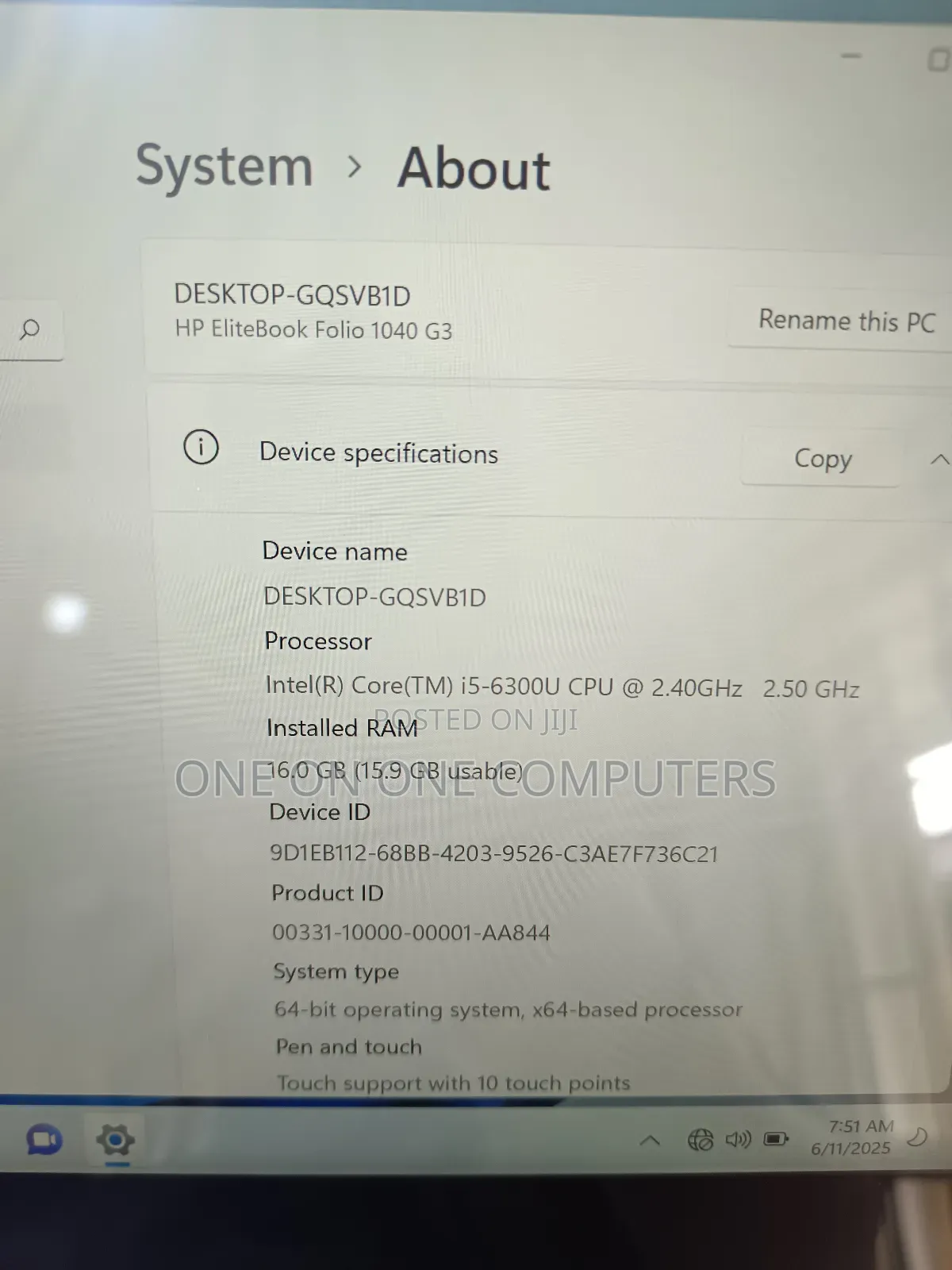 Laptop HP EliteBook 1040 G3 16GB Intel Core I5 SSD 256GB