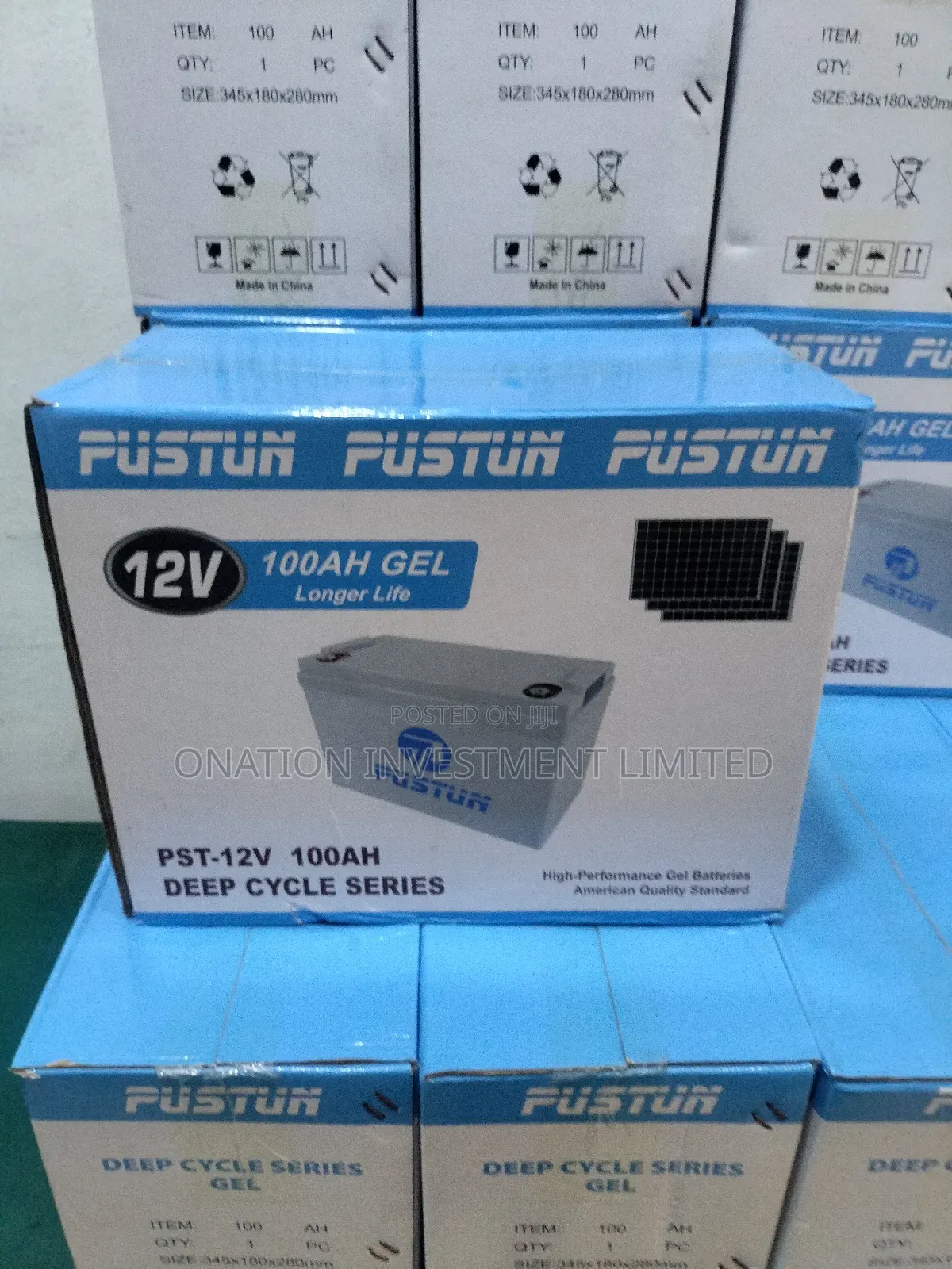 100ah 12v Pustun Gel Batteries