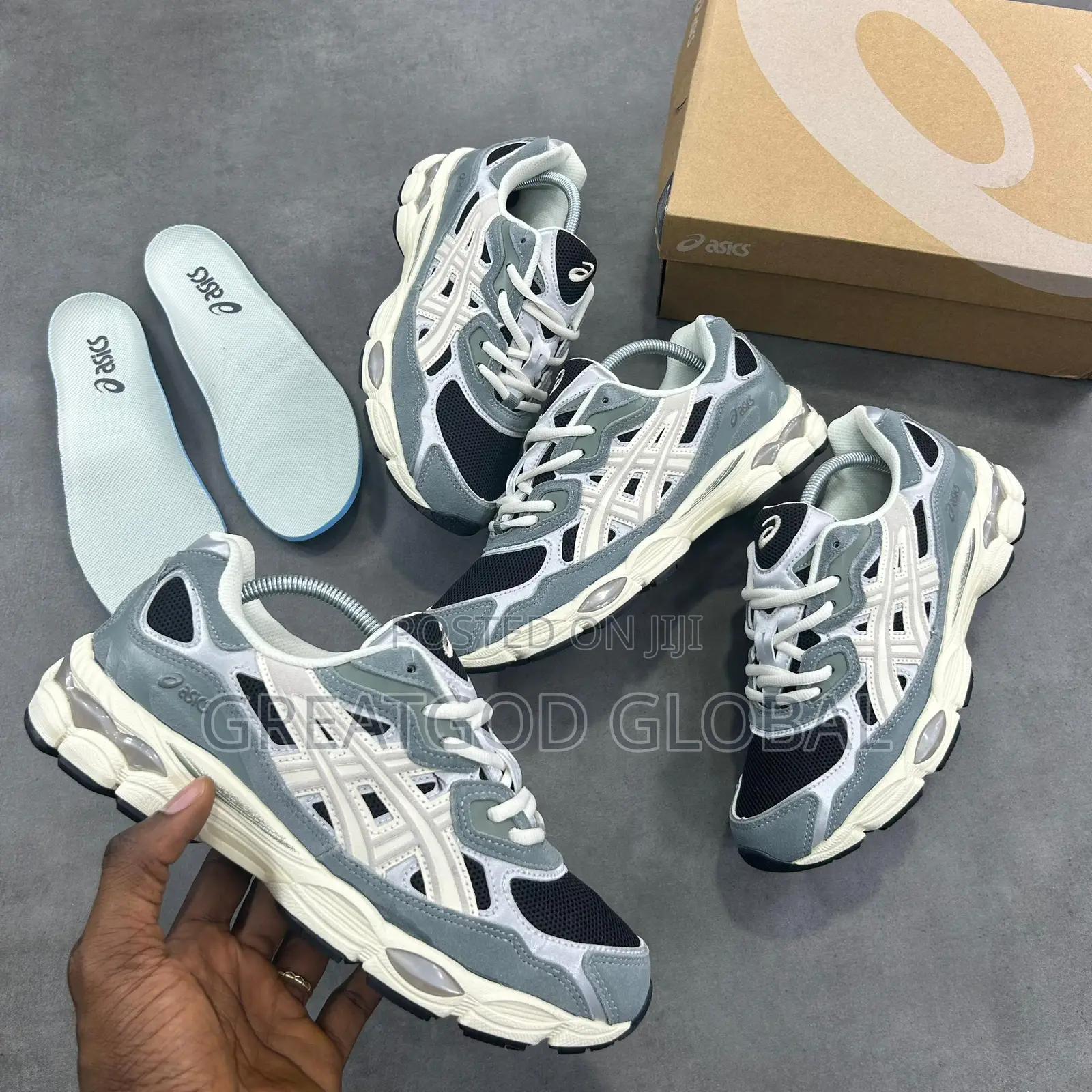 New Asics Gel Nyc Runner “Graphite Grey | Smoke Grey” Snks*