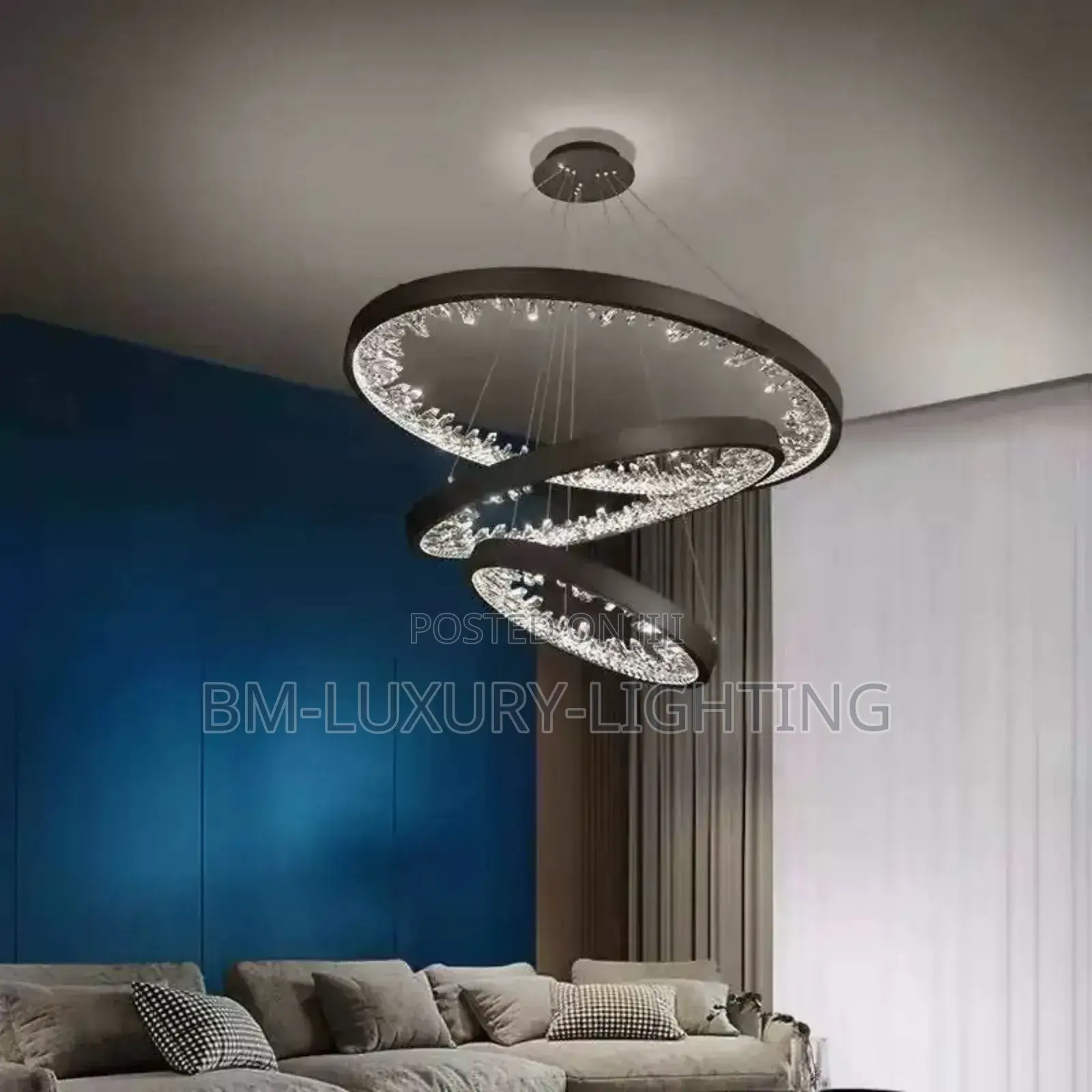 Nordic Executive Luxury Crystal Ring Chandelier