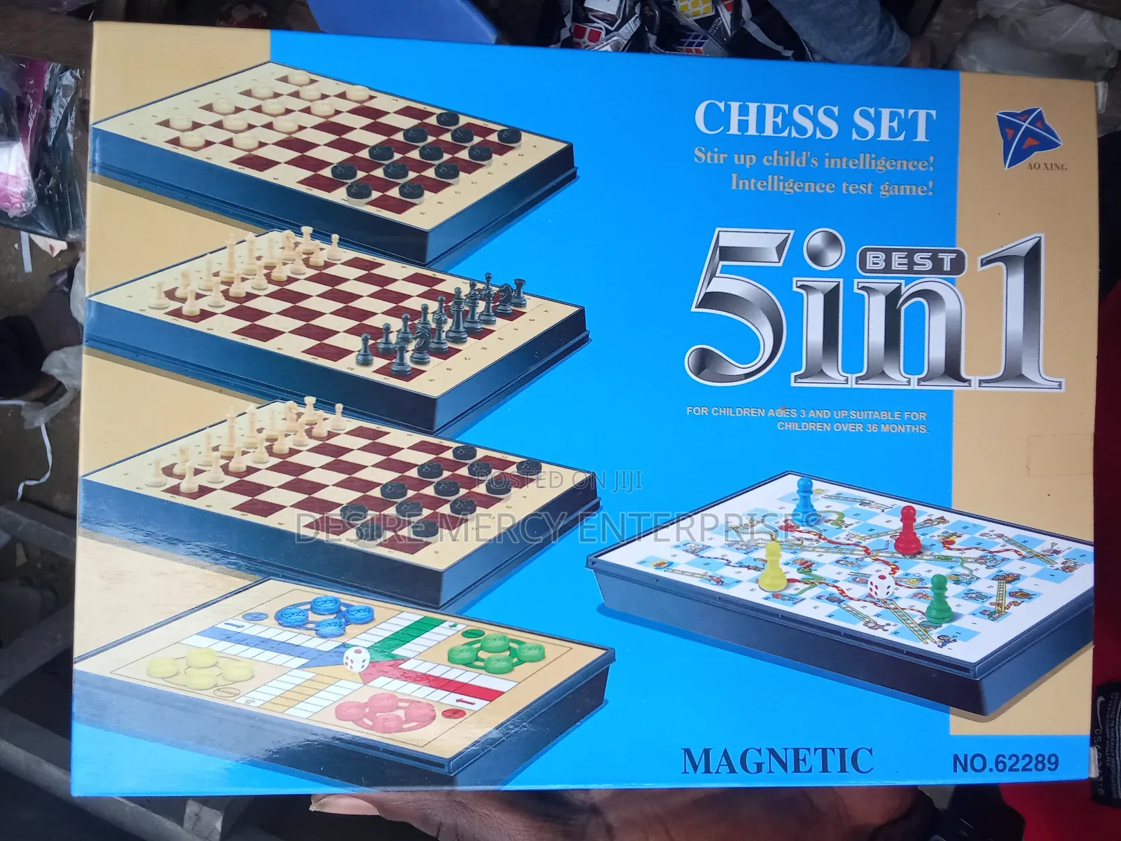 5 in 1 Chess Set Board Game