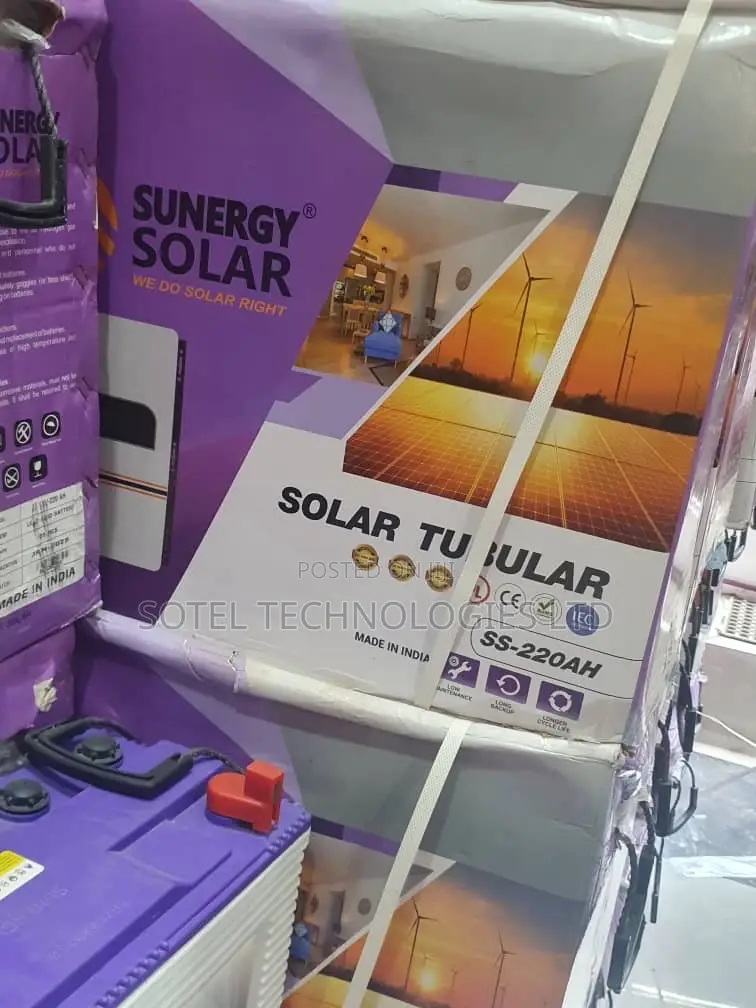 220ah Sunergy Tall Tubular Battery