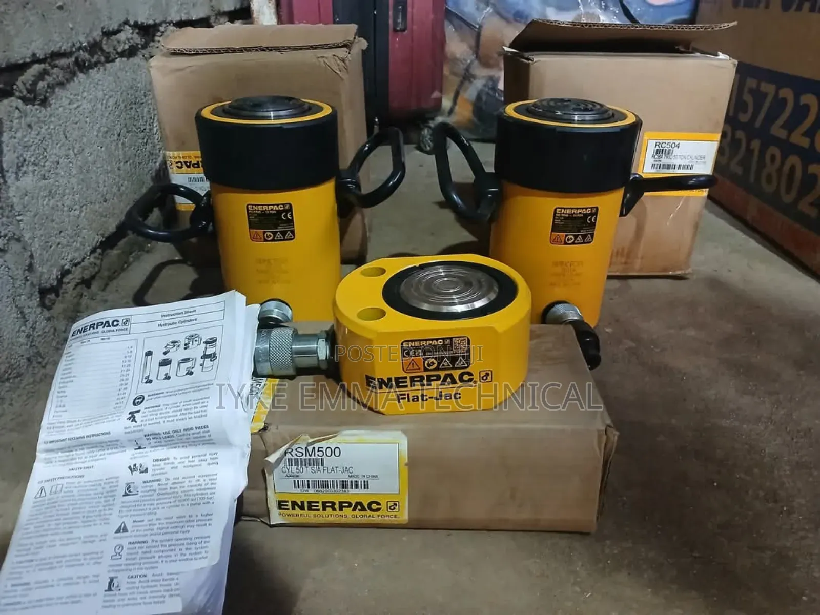 Enerpac Rc-504 50 Ton Capacity Hydraulic Cylinder / Jack