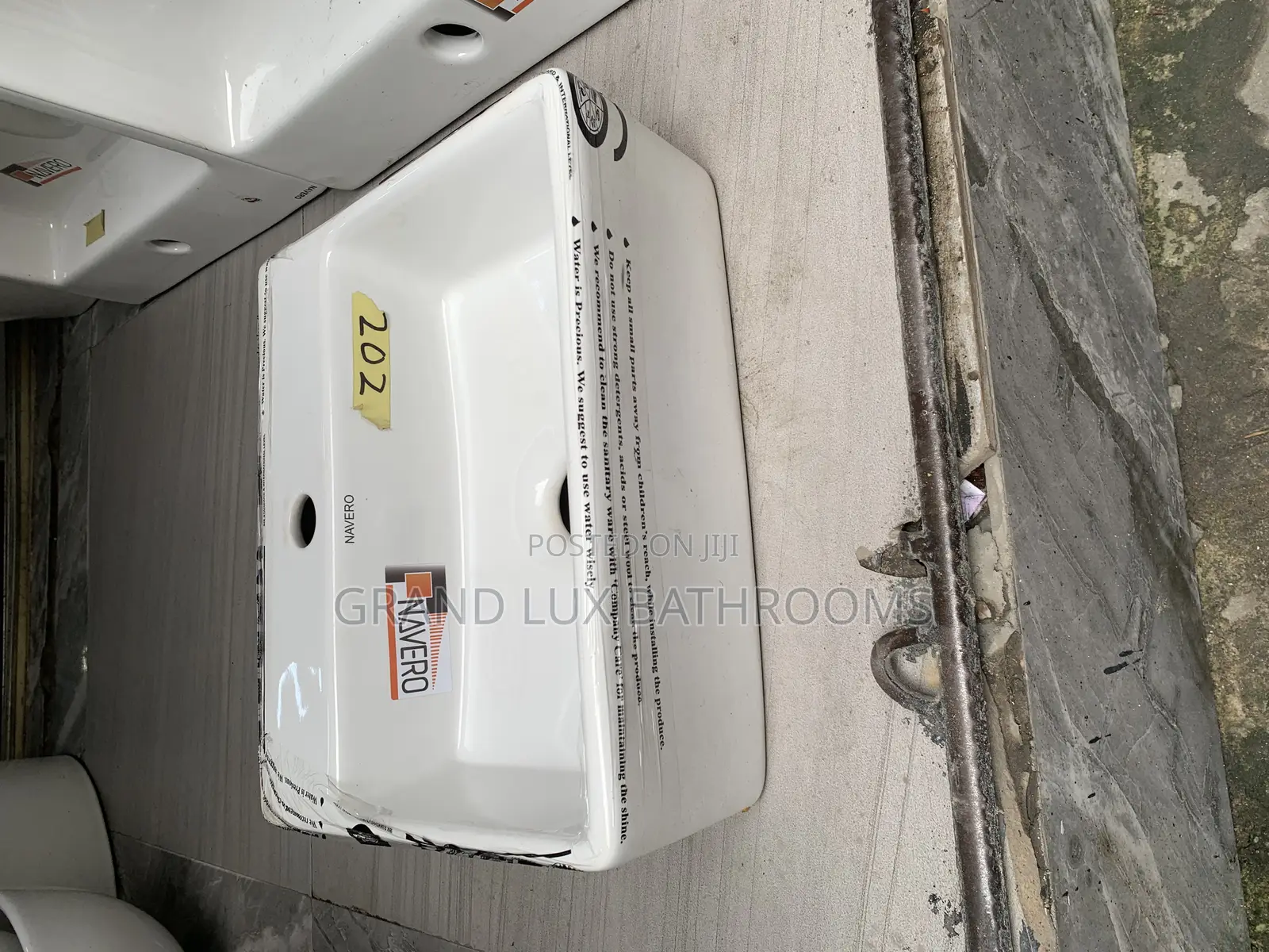 Modern Rectangular Ceramic Washing Basin