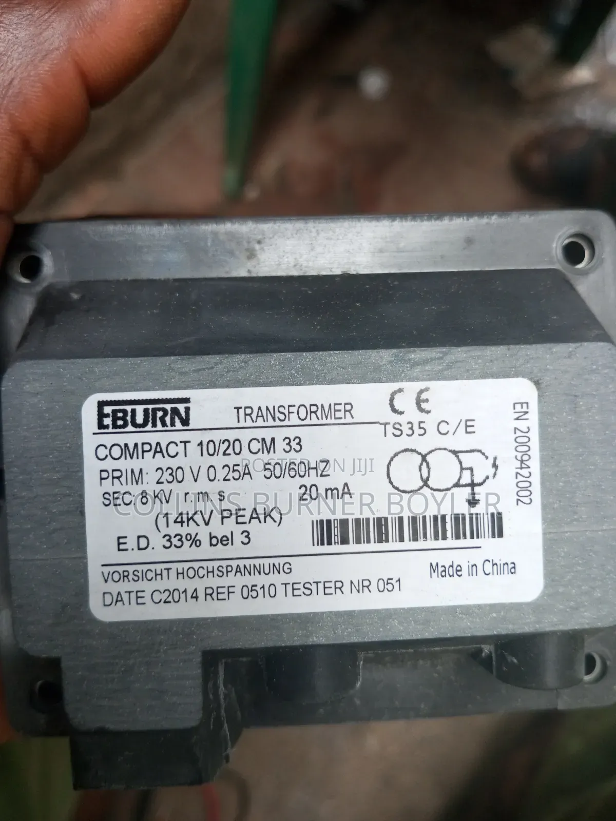 Ignition Transformer for Burners and Furnace