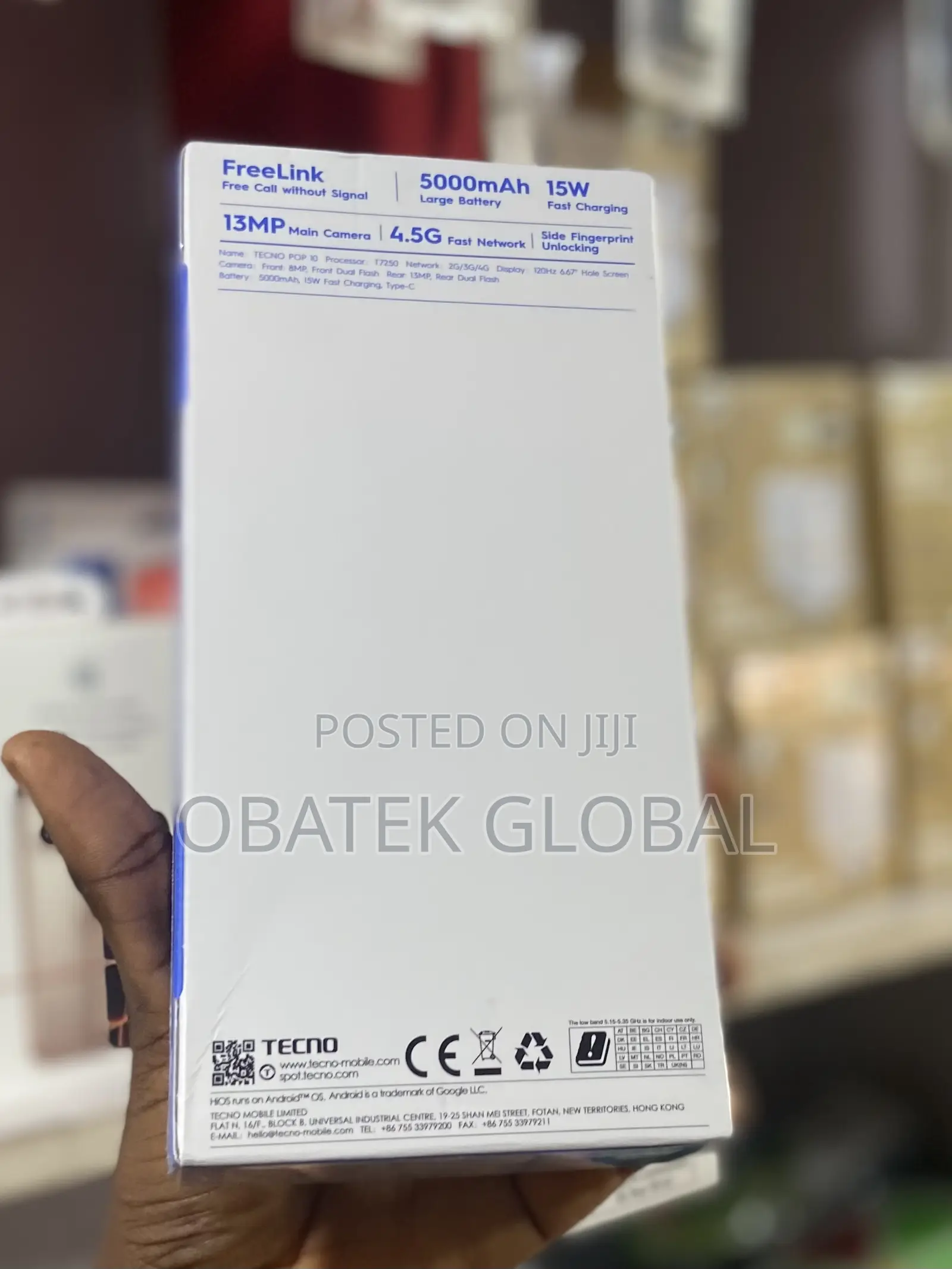 New Tecno Pop 10 64 GB Black