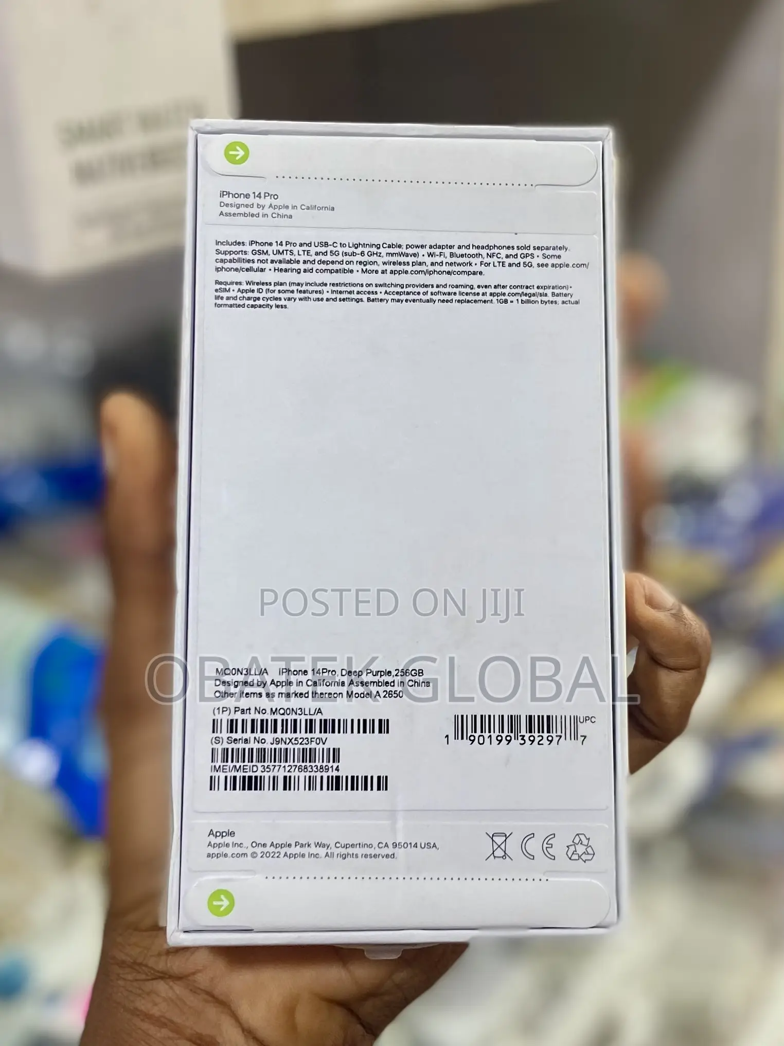 New Apple iPhone 14 Pro 256 GB Purple