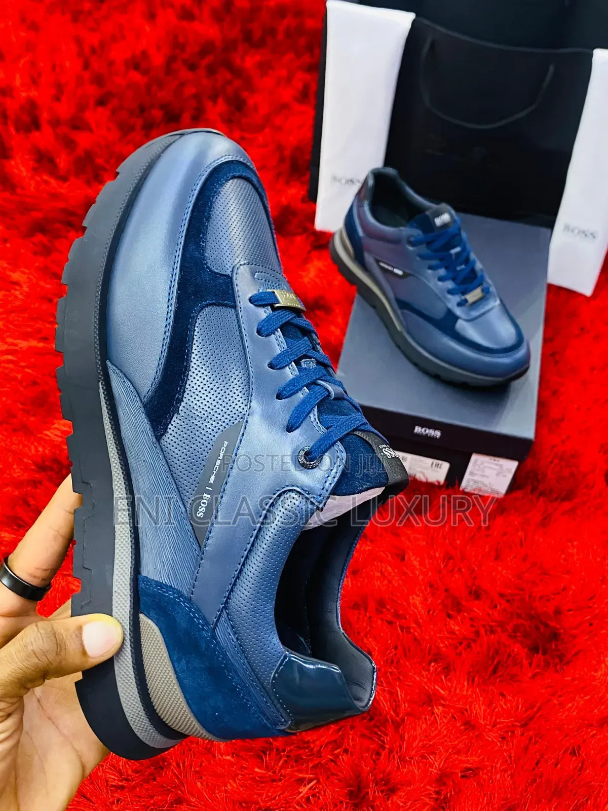 Top Quality Luxury Men's Sneakers Boss Well Branded Package