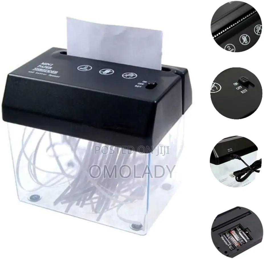 Mini Usb Paper Shredder With Letter Opener