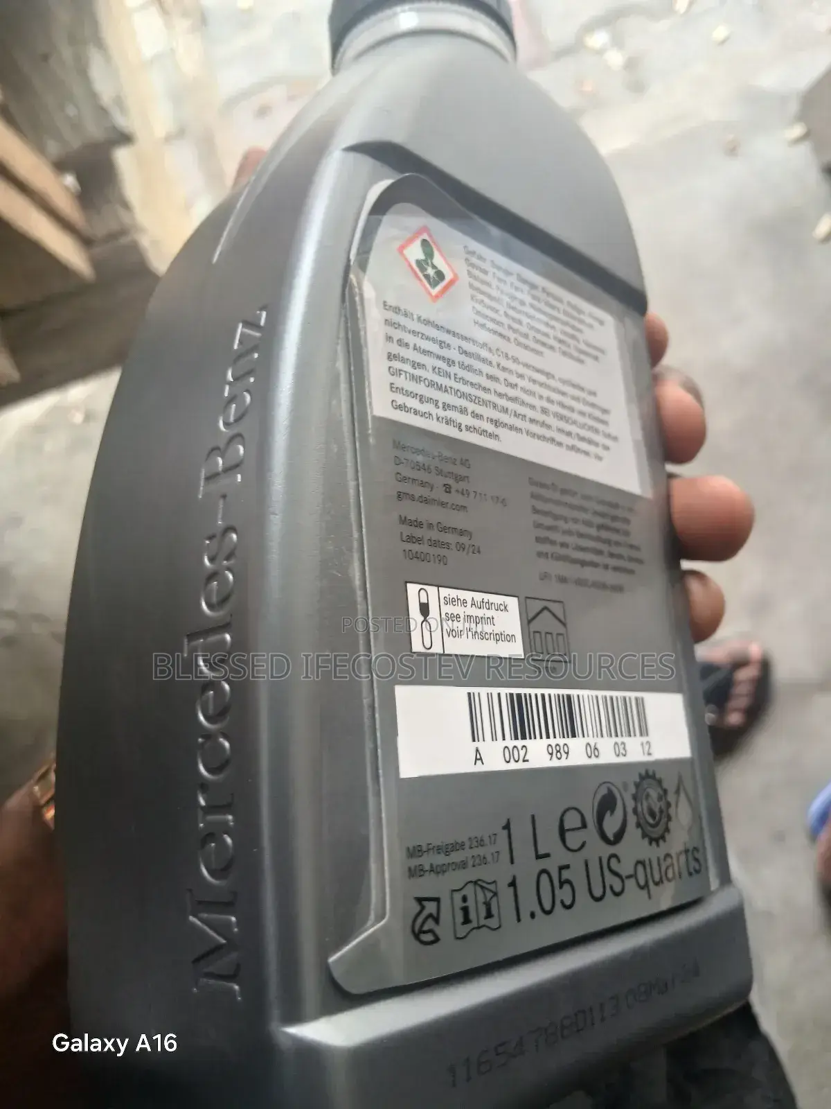 Mercedes-Benz Automatic Transmission Fluid 1litres