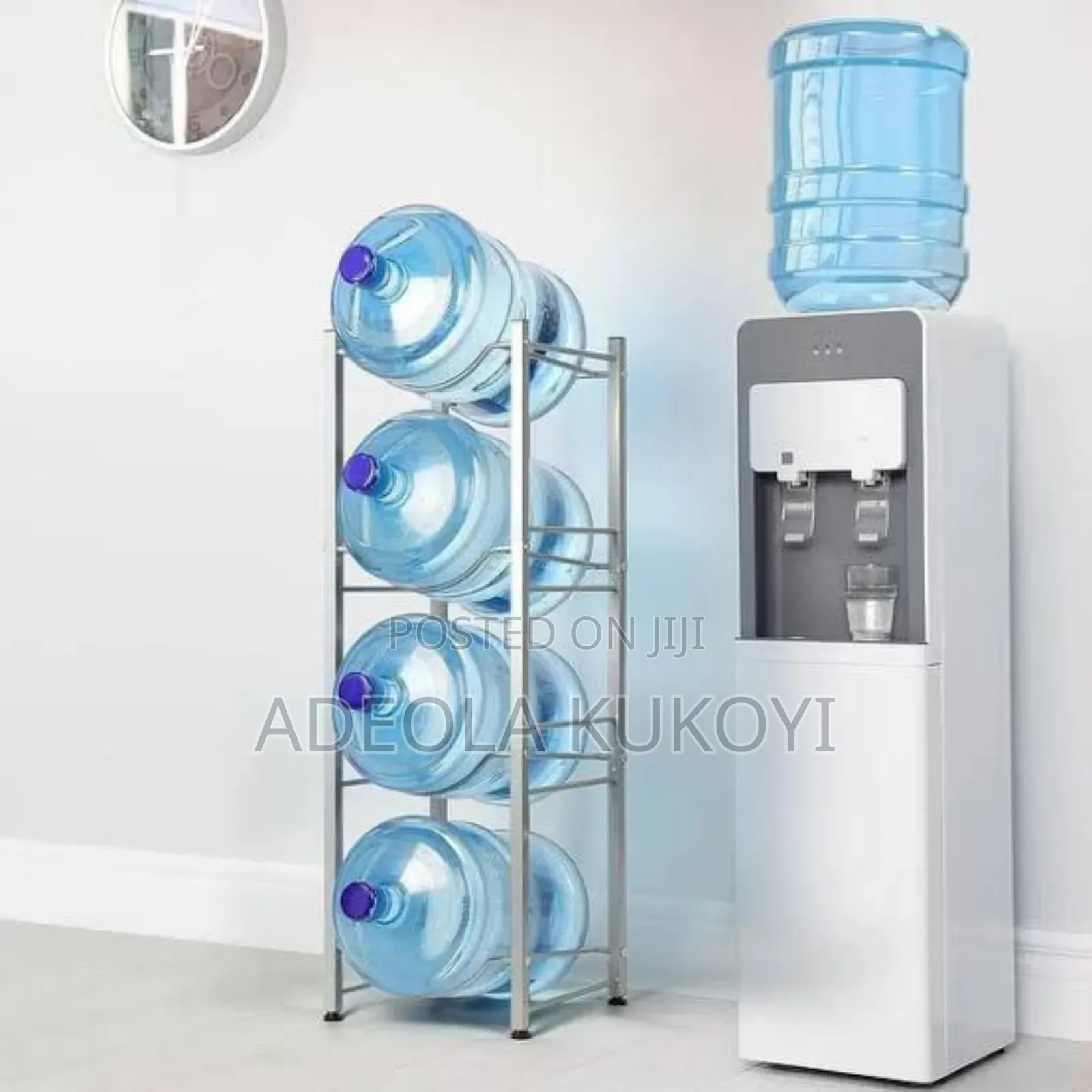 4 Layers Water Dispenser Rack (Sliver)