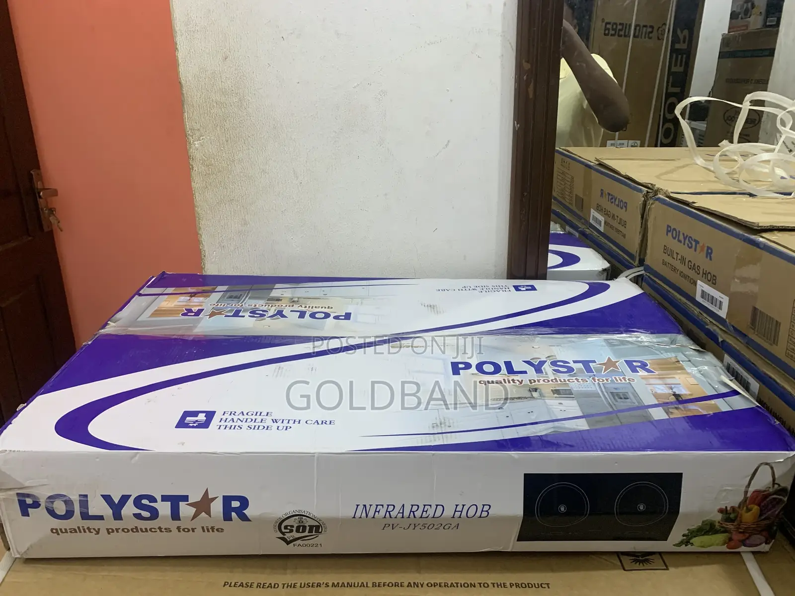 Sleek Safe Polystar 2-Burner Gas Cooker – Model Pv-Jy502ga