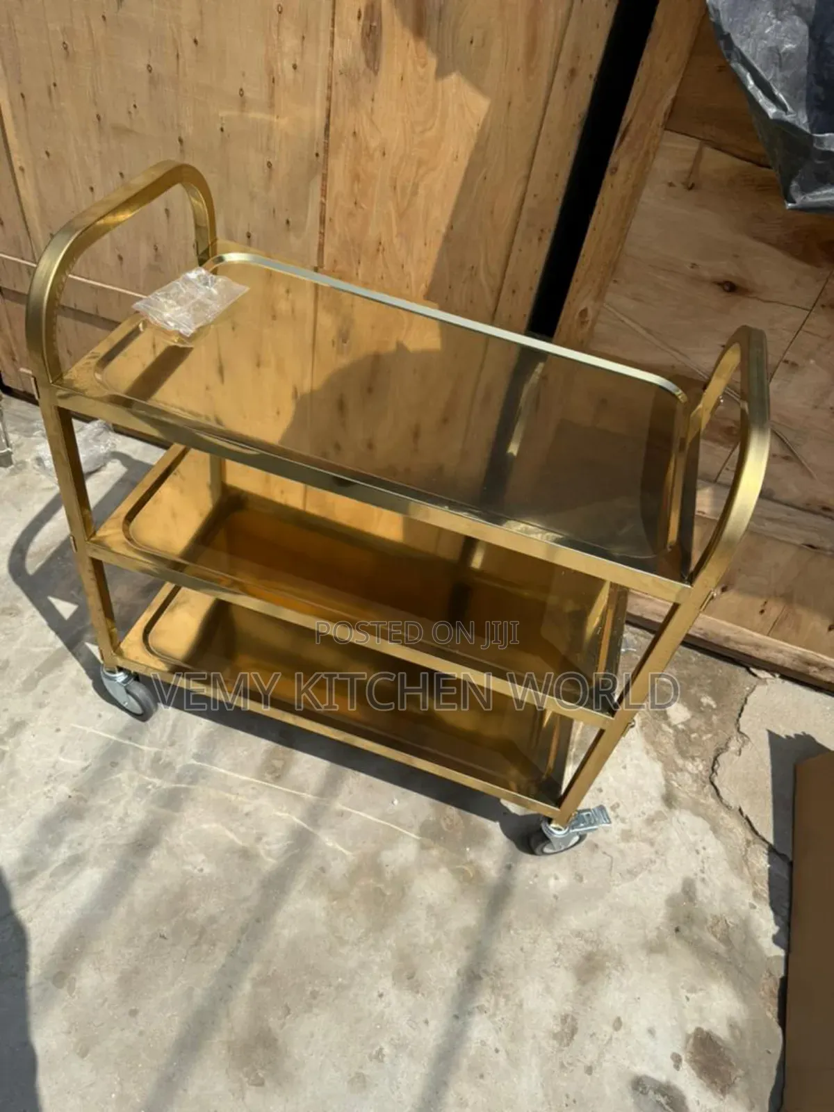 3steps Trolley Golden 3ft