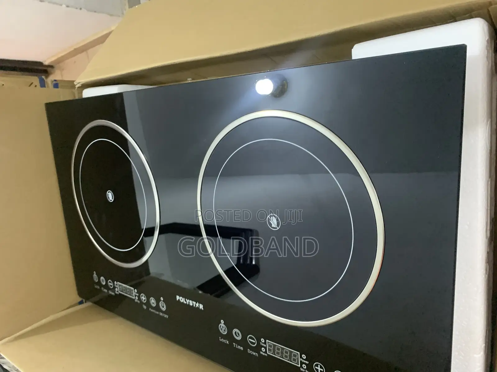 Infrared Gas Hob by Polystar–Dual Burners, Safe Clean Heat