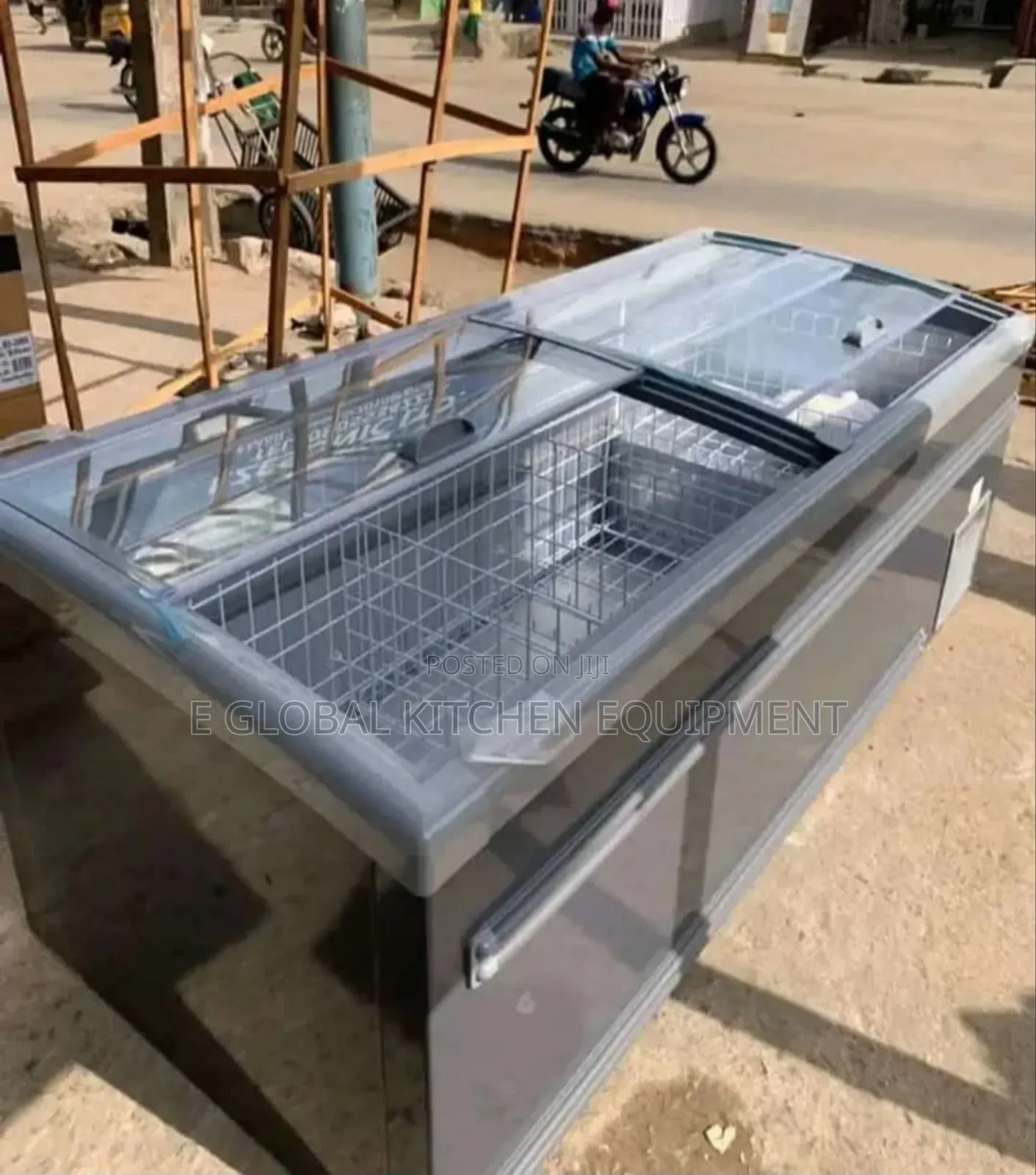 Gondola 7ft by 4ft Super Market Shelf and Chiller, Trolley
