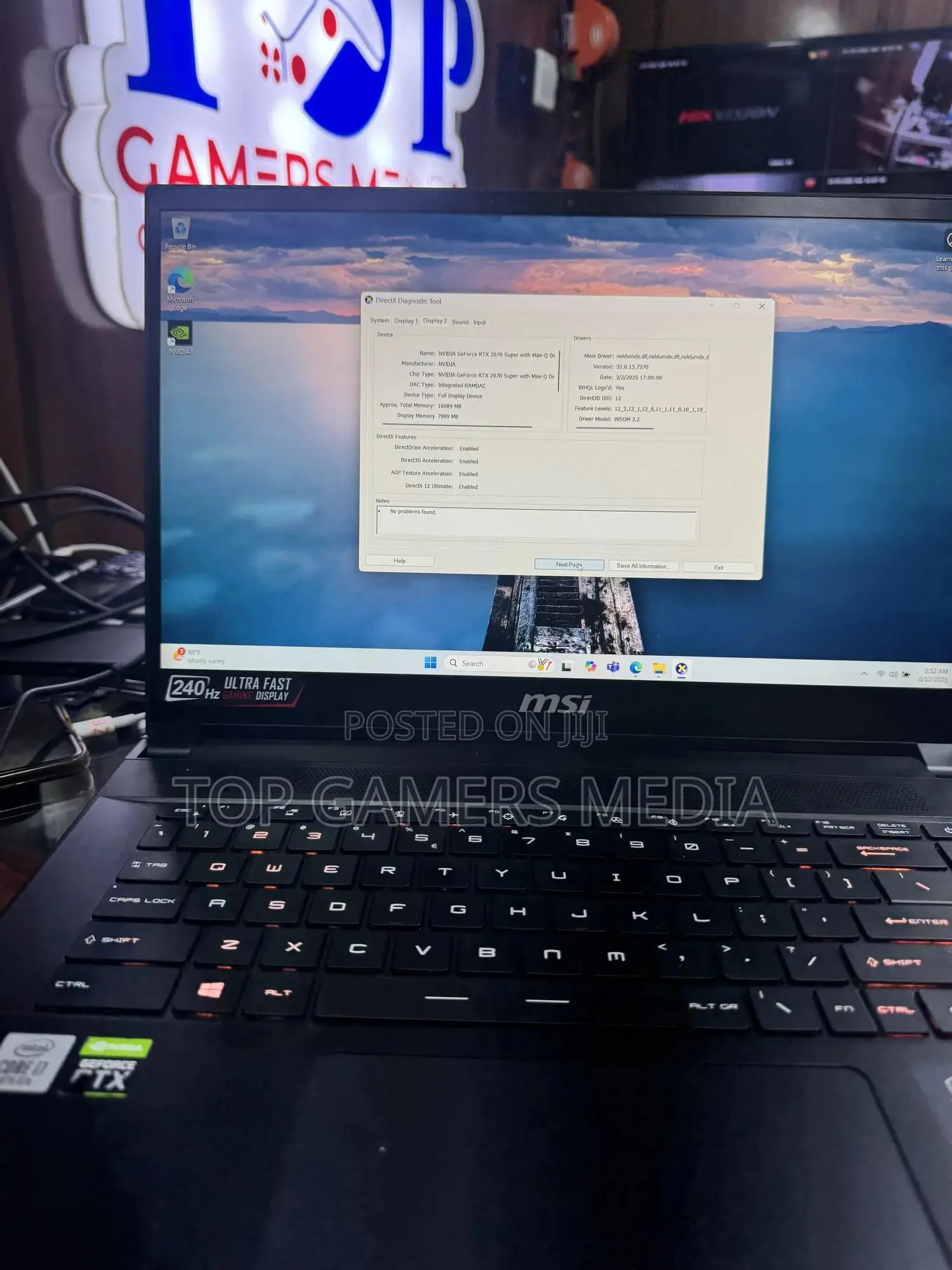 Laptop MSI GS66 Stealth 10SGS 16GB Intel Core i7 SSD 512GB