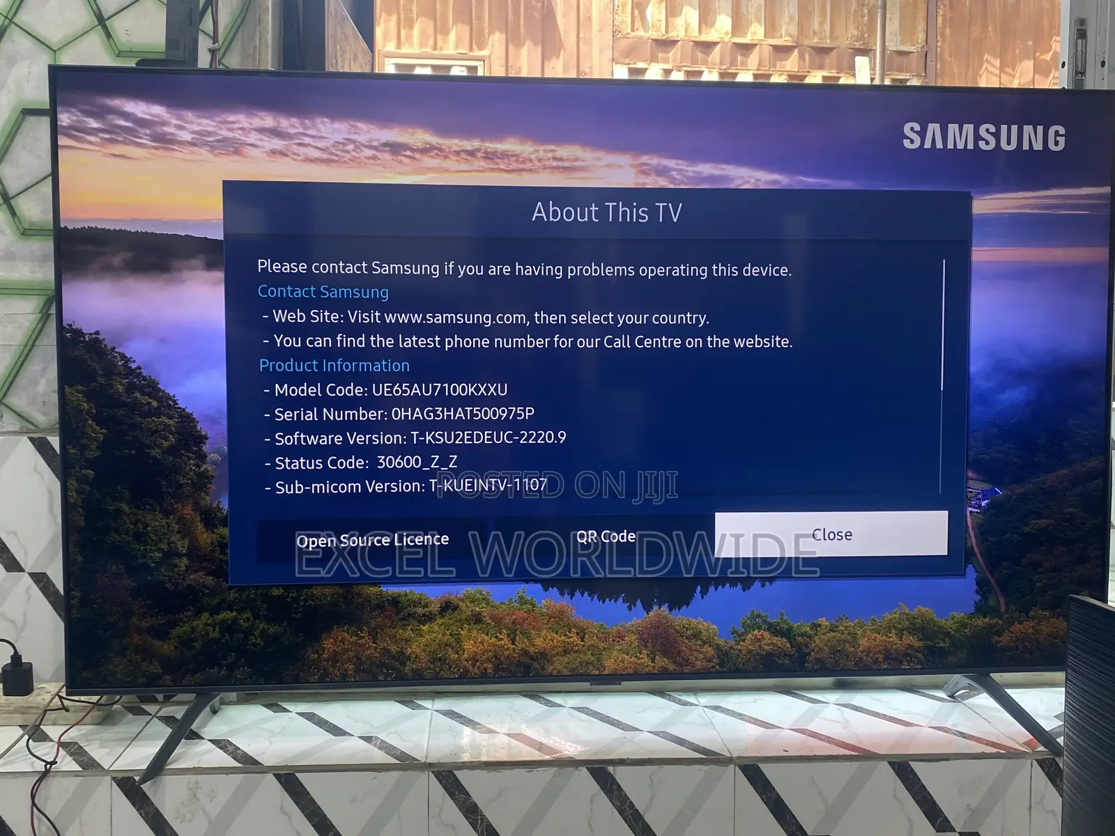 Superb 65” Samsung Crystal Uhd Smart Tv With Hdr10+