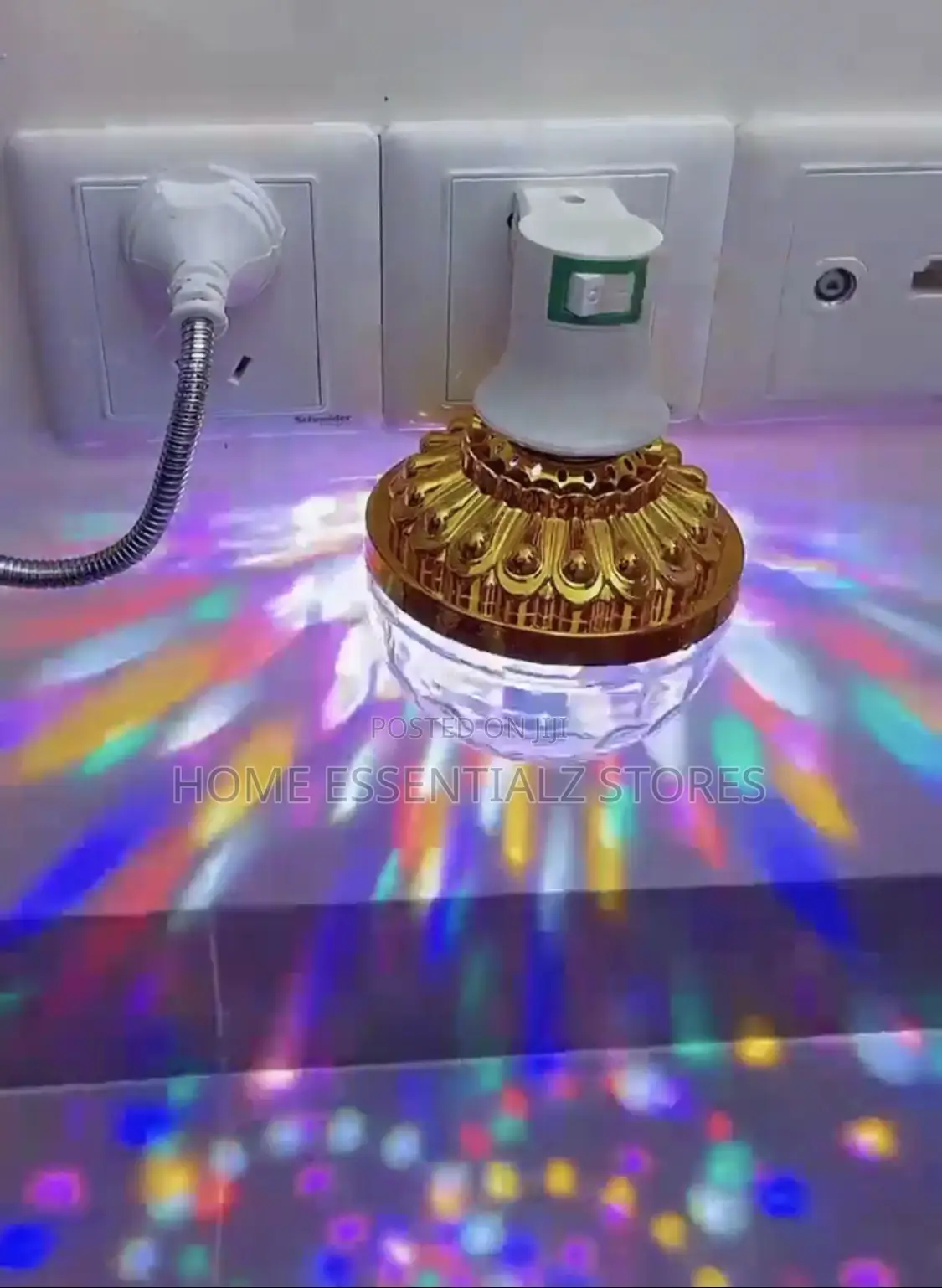 Mini Led Disco Ball Light With Flexible Gooseneck And Control Switch
