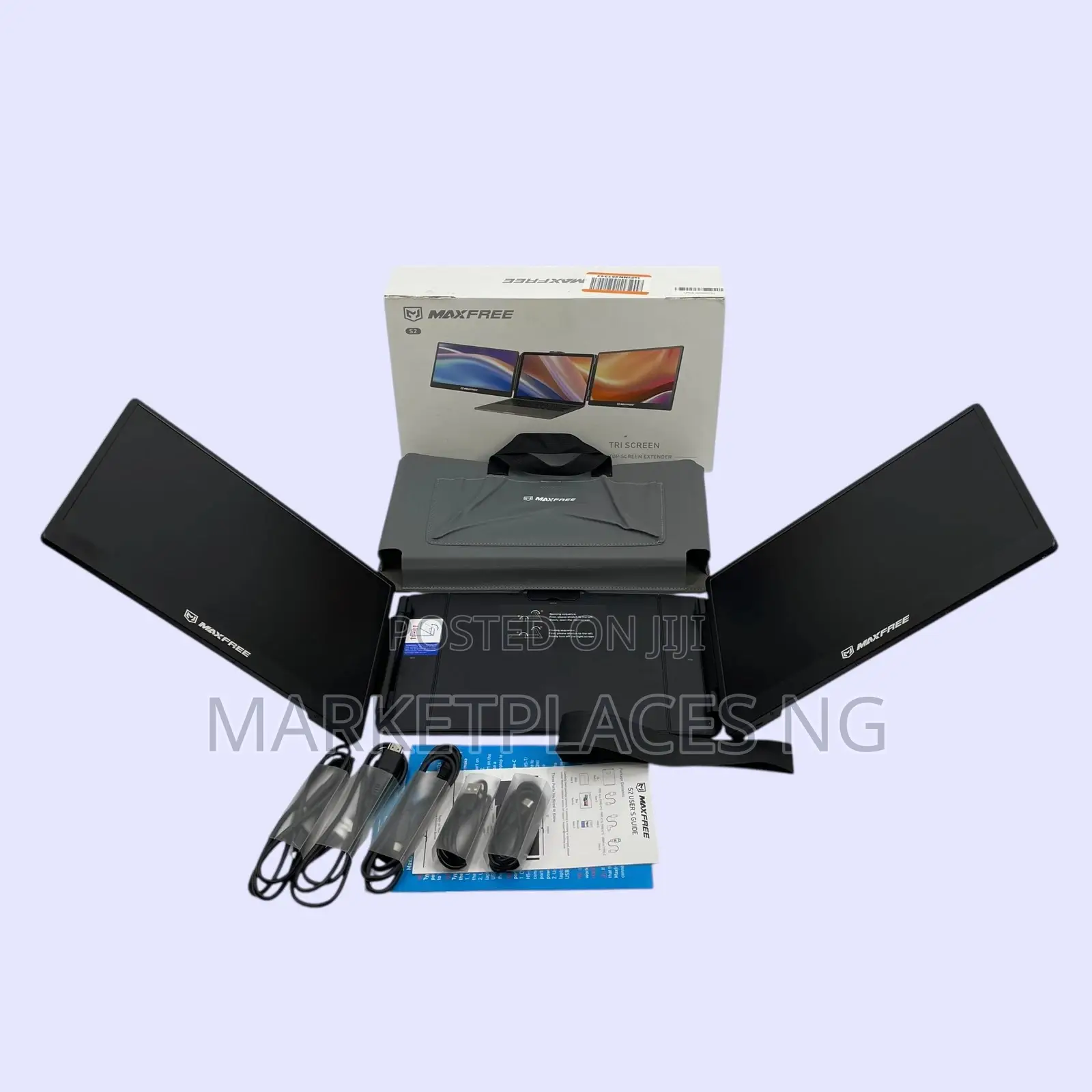 Maxfree S2 Triple Monitor 14” 1080p Plug Play Display