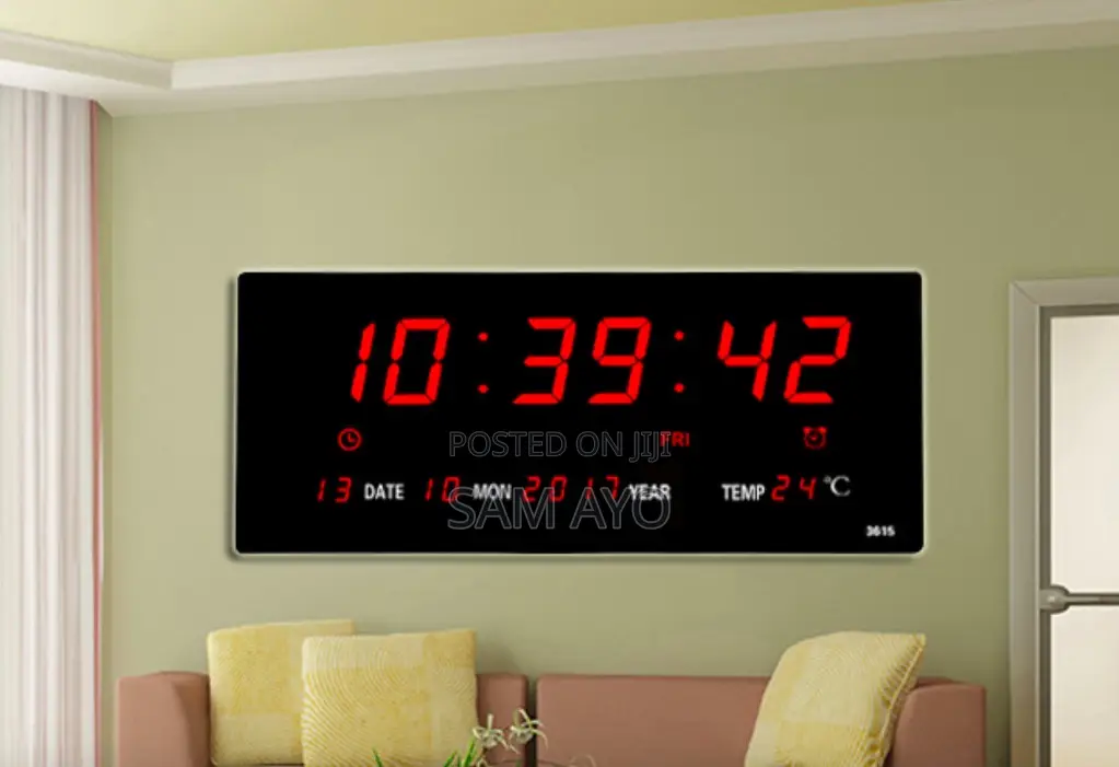 Digital Led Clock ( 36cm X 15cm X Cm)
