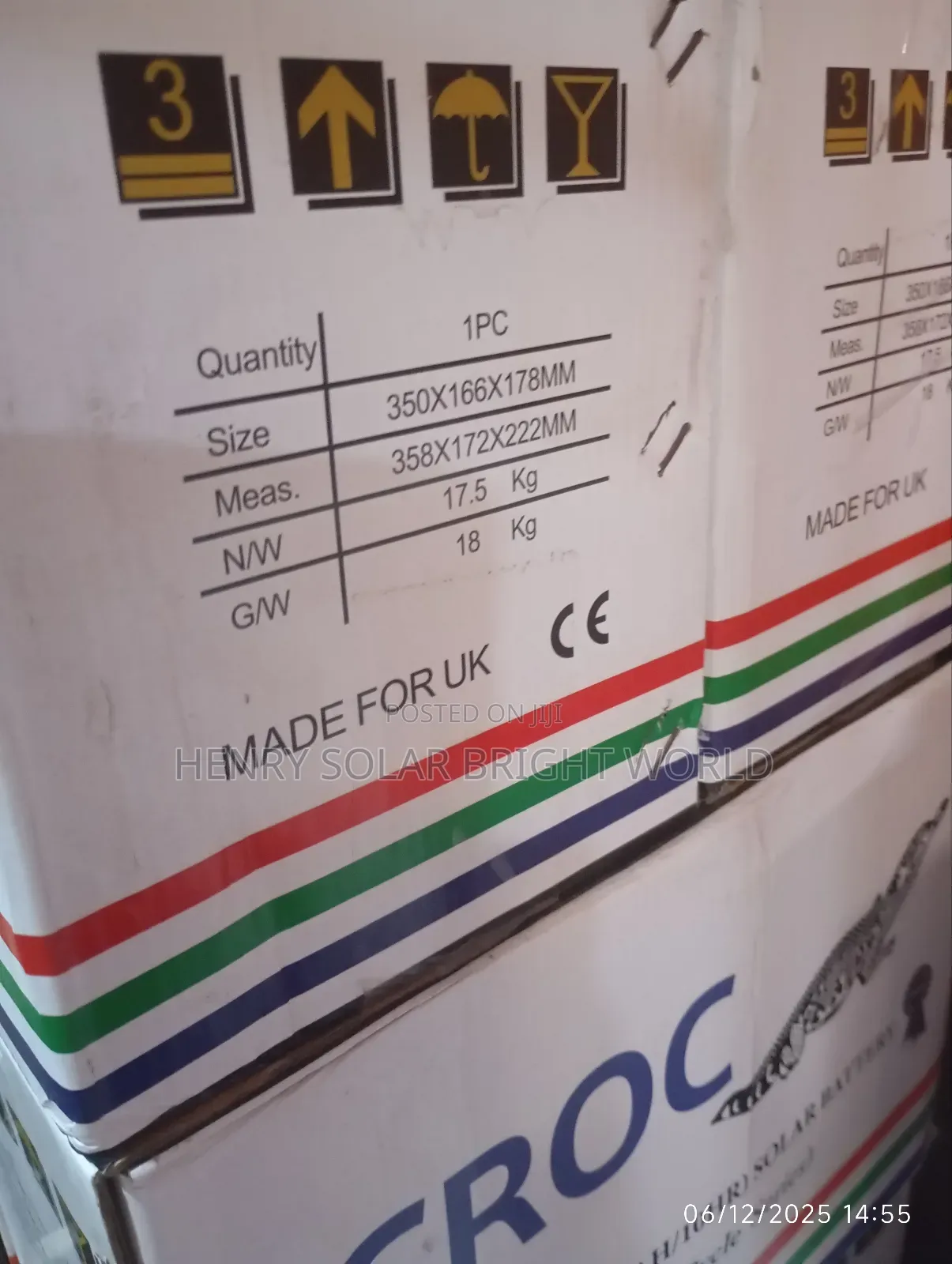 Croc 65ah 12v Gel Battery