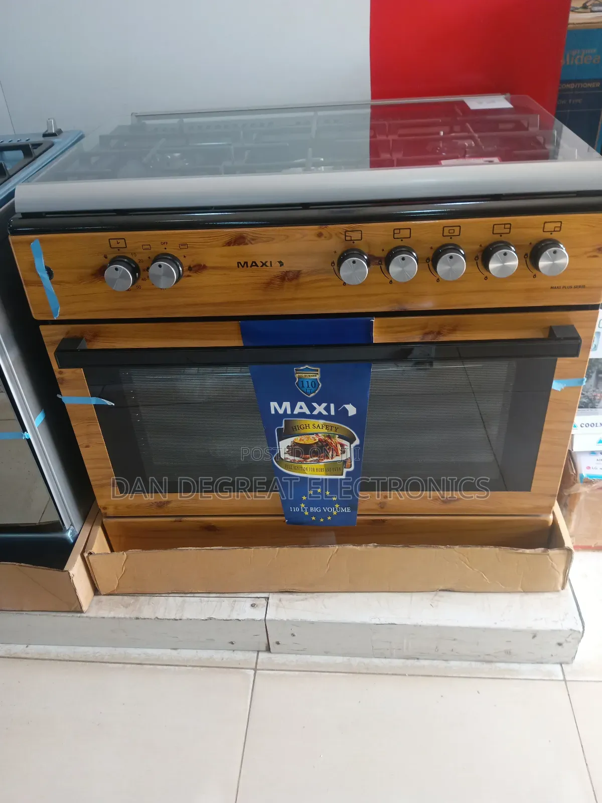 Maxi 5 Gas Burner Wood Color